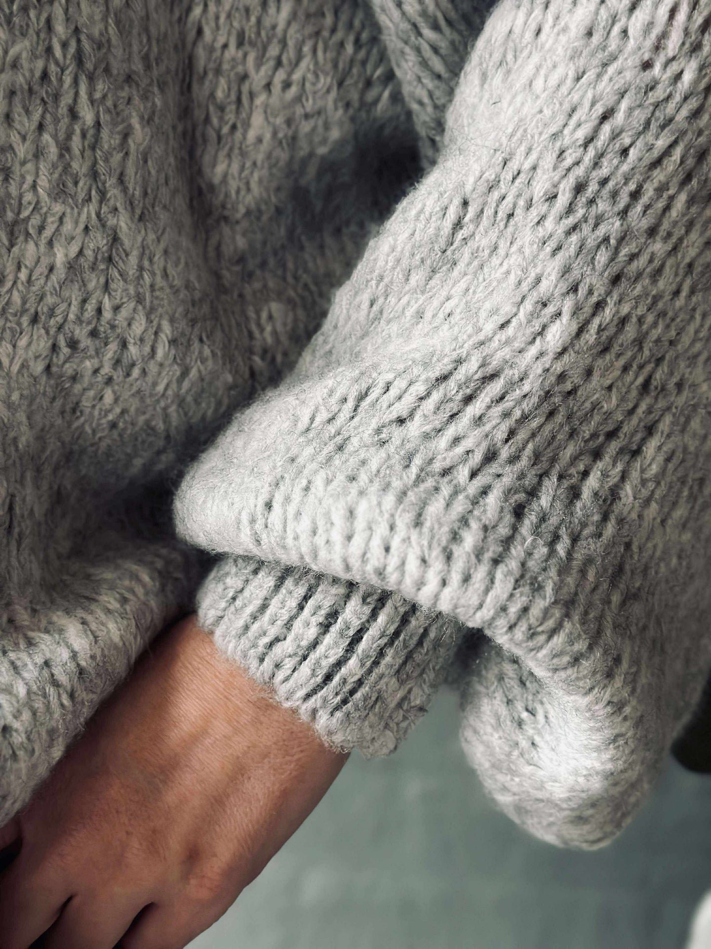 Cardigan med sløyfer - Grå