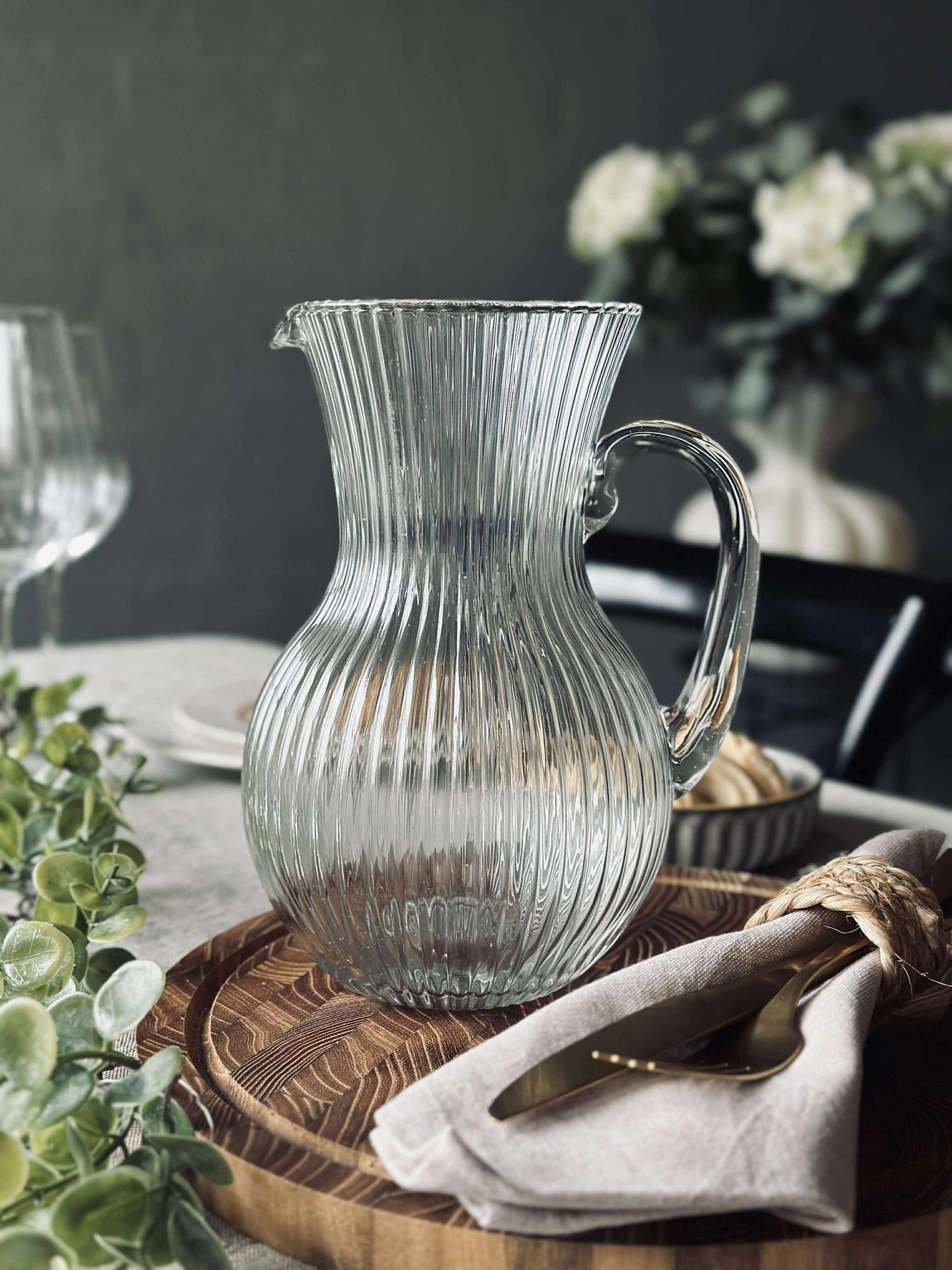 Kanne i klart glass