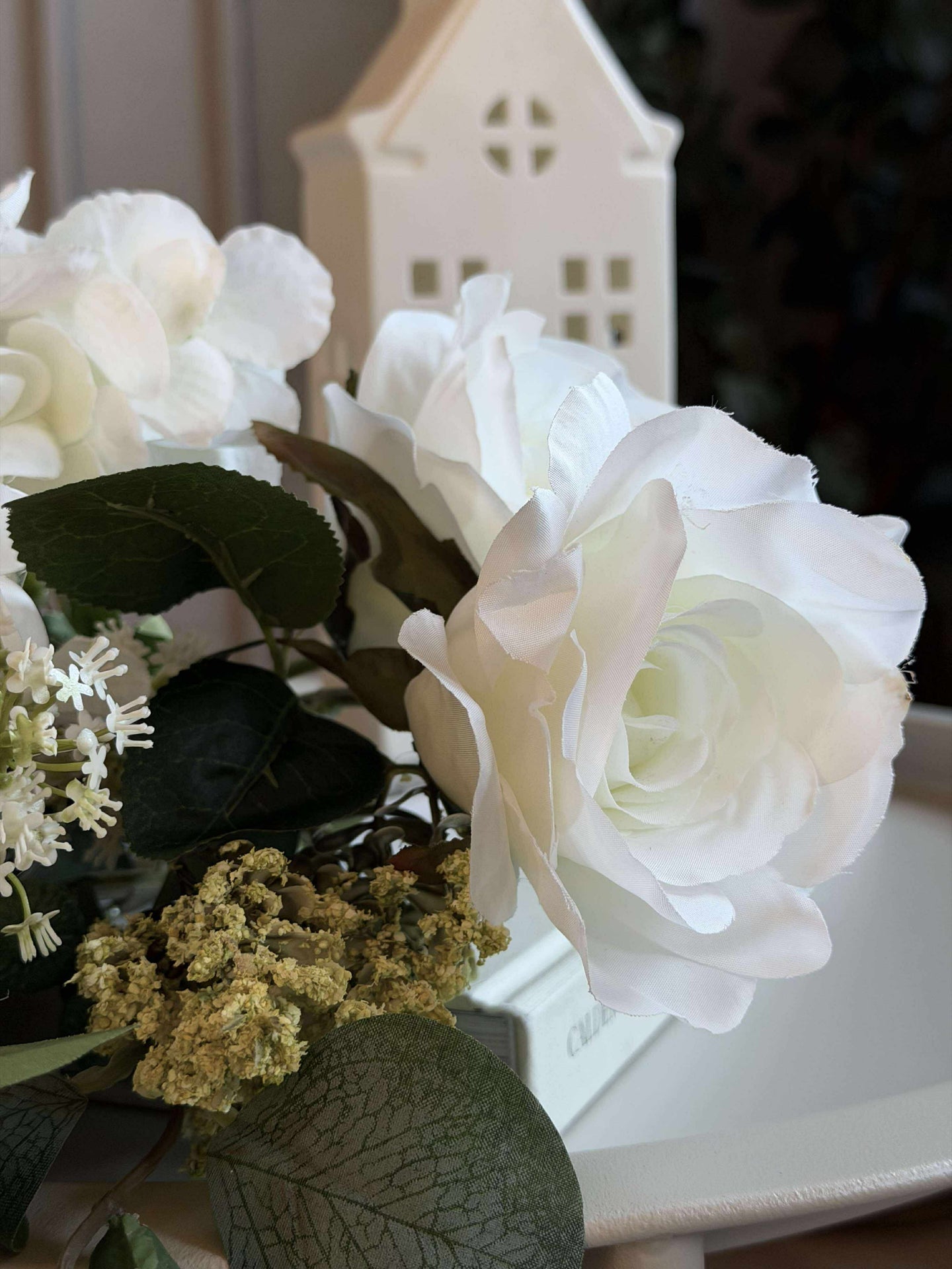 Bukett med hortensia - Hvit