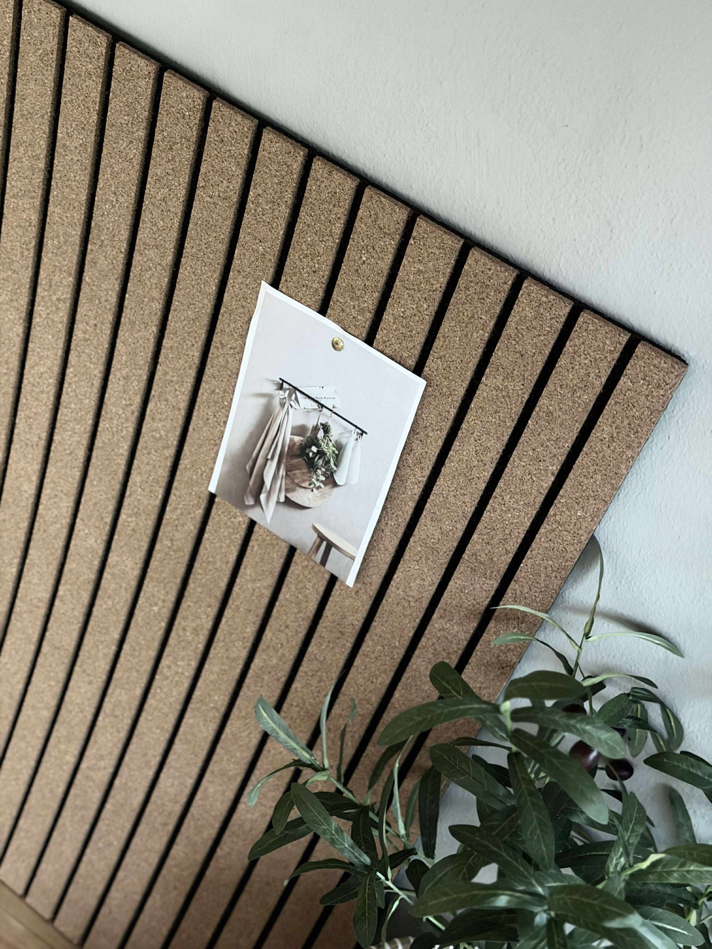 Korkplate med paneleffekt NEW Light - Støydempende