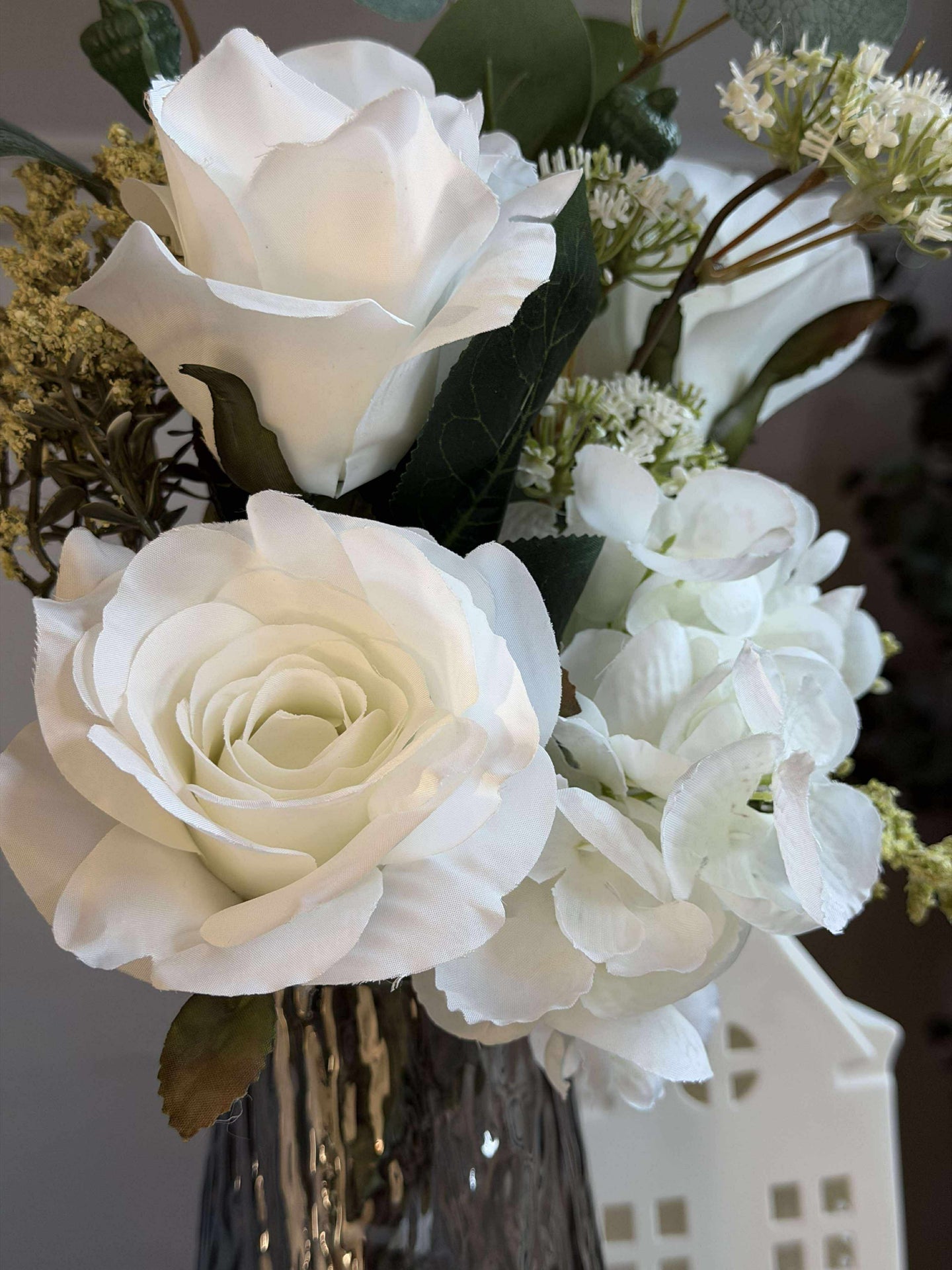 Bukett med hortensia - Hvit