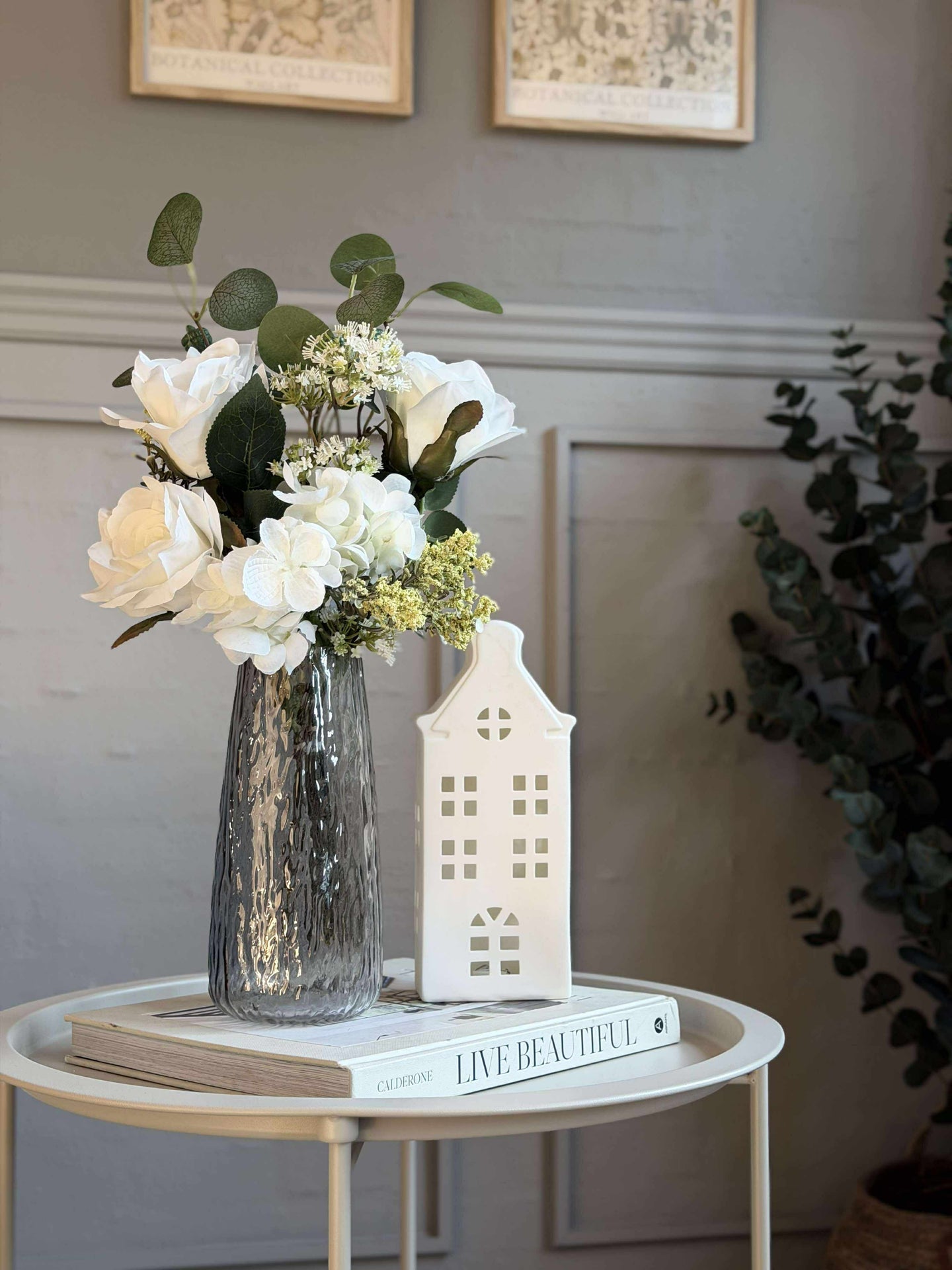 Bukett med hortensia - Hvit