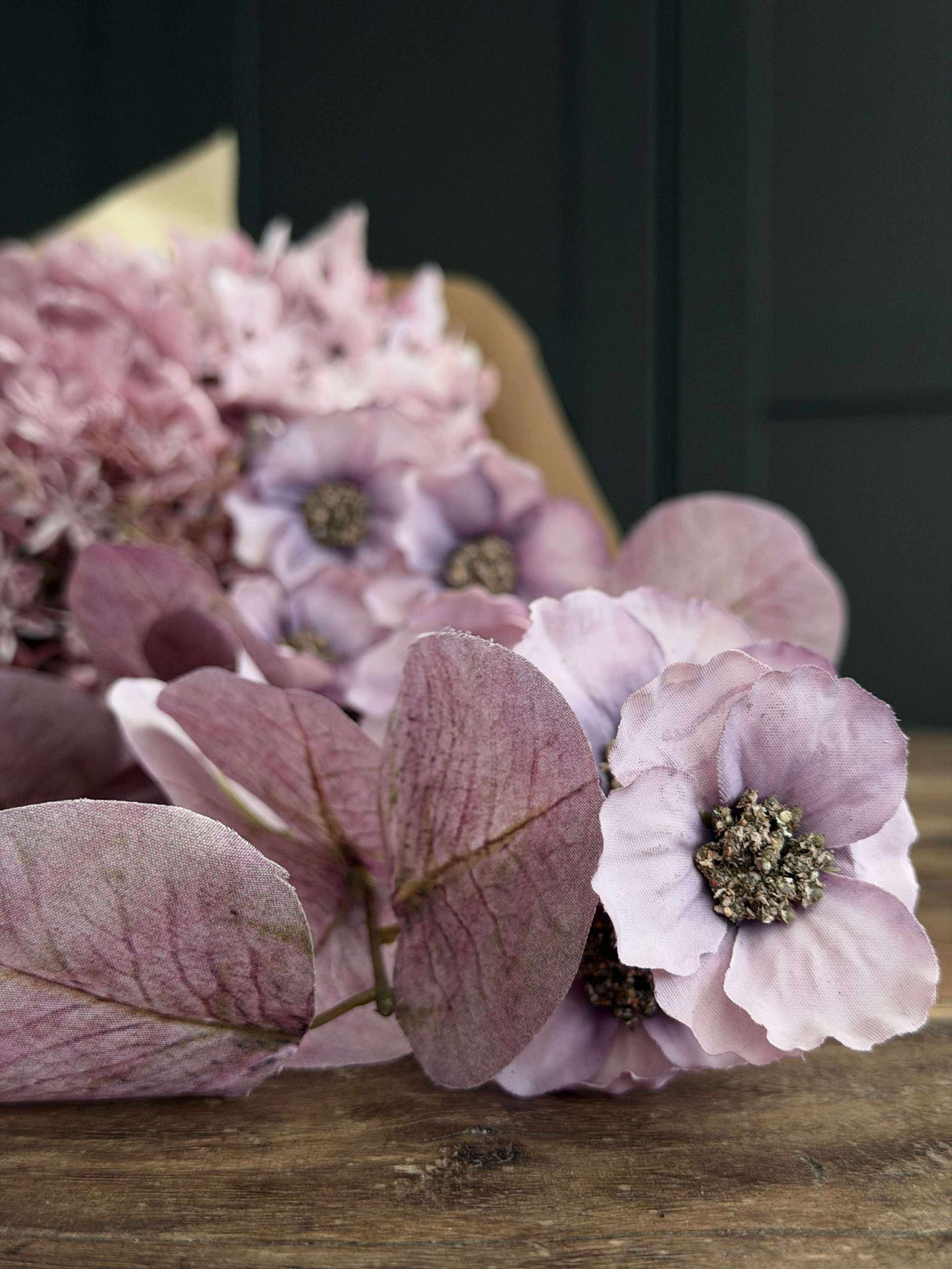 Bukett med hortensia - Syrin / rosa