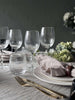 Vinglass Riflet med gullkant - 4 stk. 350 ml