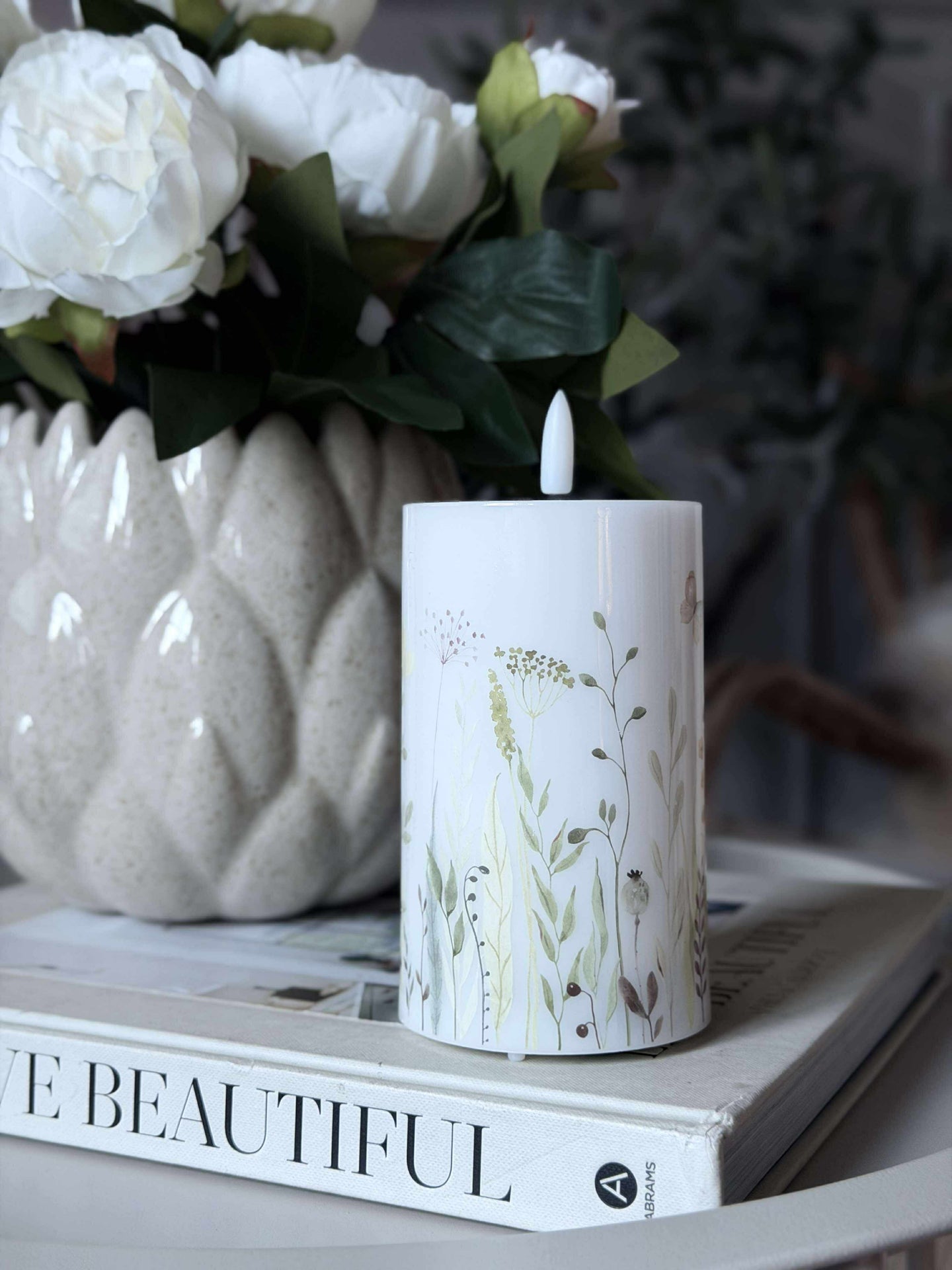 LED Blokklys Blomst GLIMT - 12,5cm