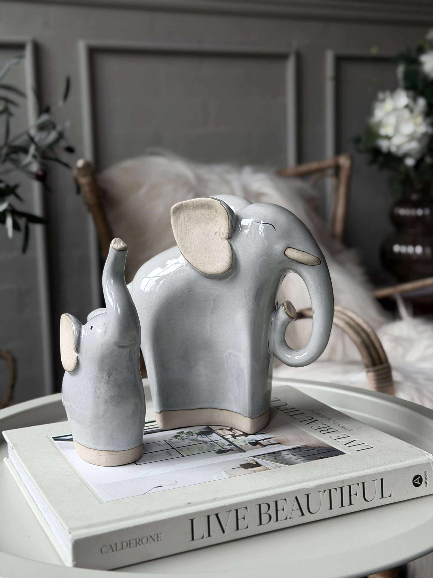 Elefant - Beige eller grå
