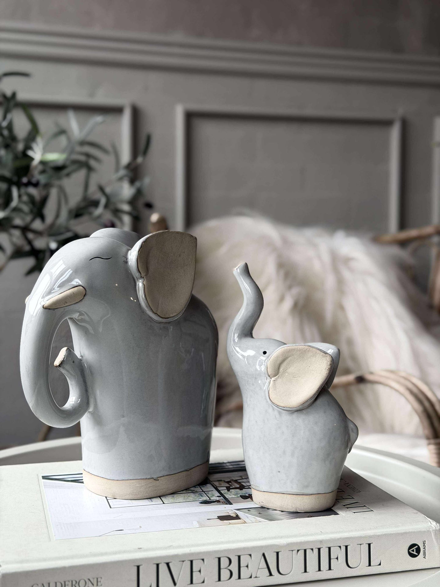 Elefant - Beige eller grå