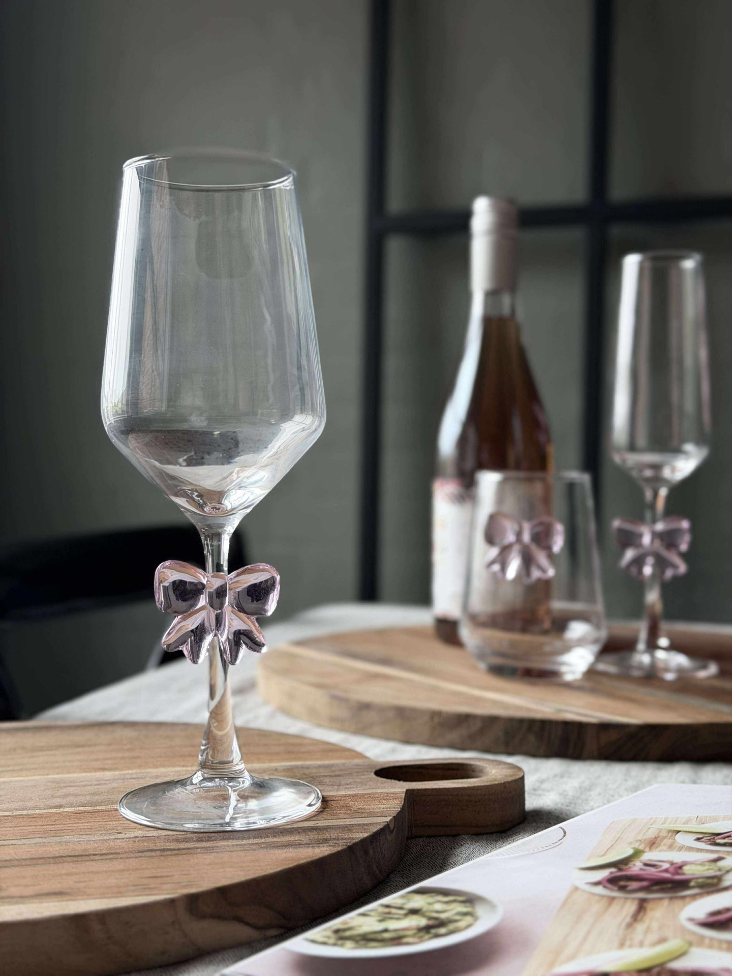 Glass med sløyfe