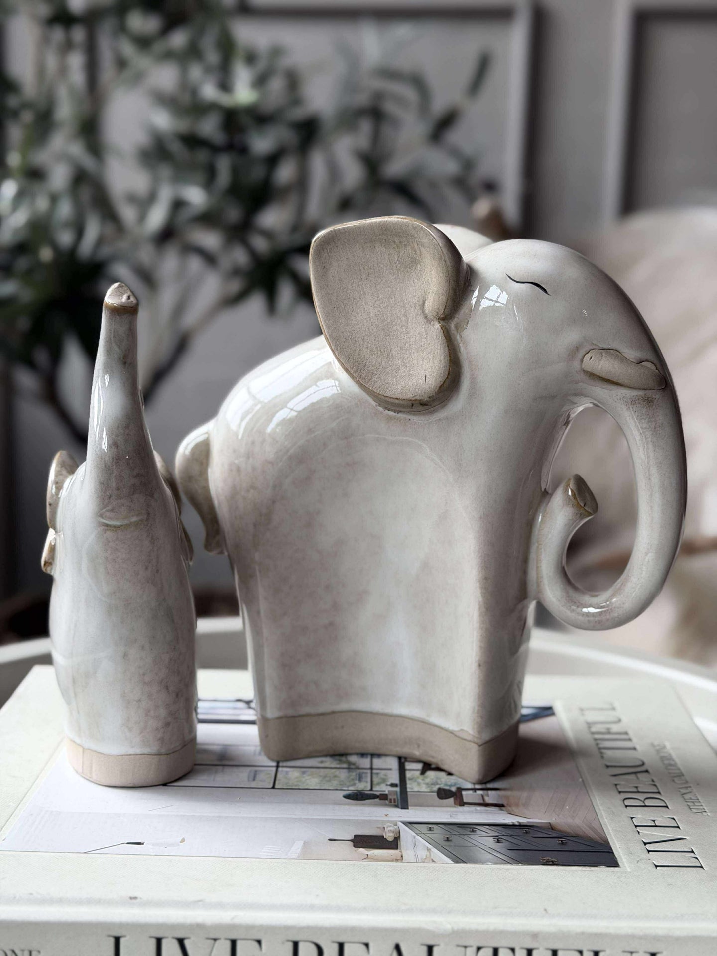 Elefant - Beige eller grå