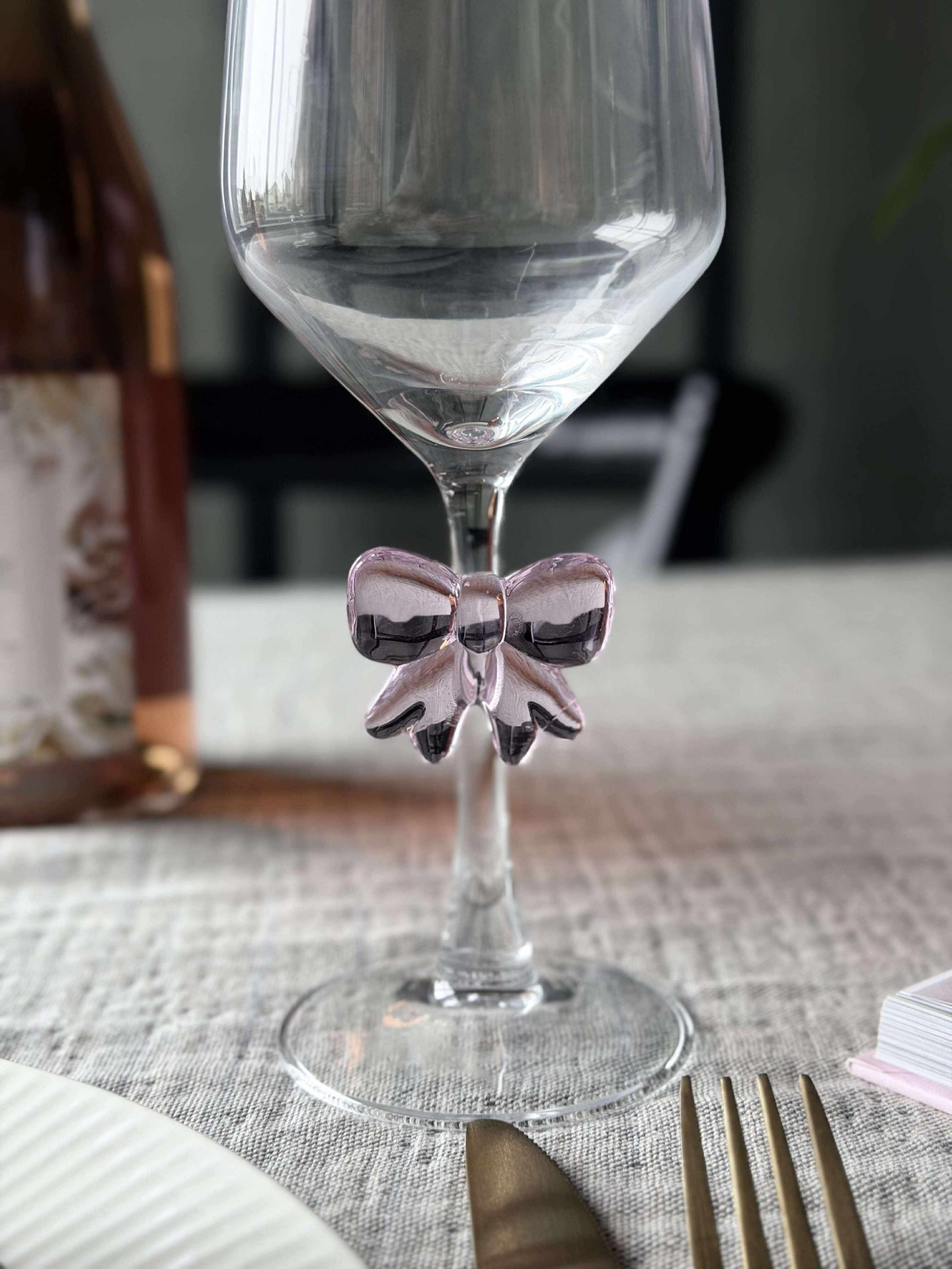 Glass med sløyfe