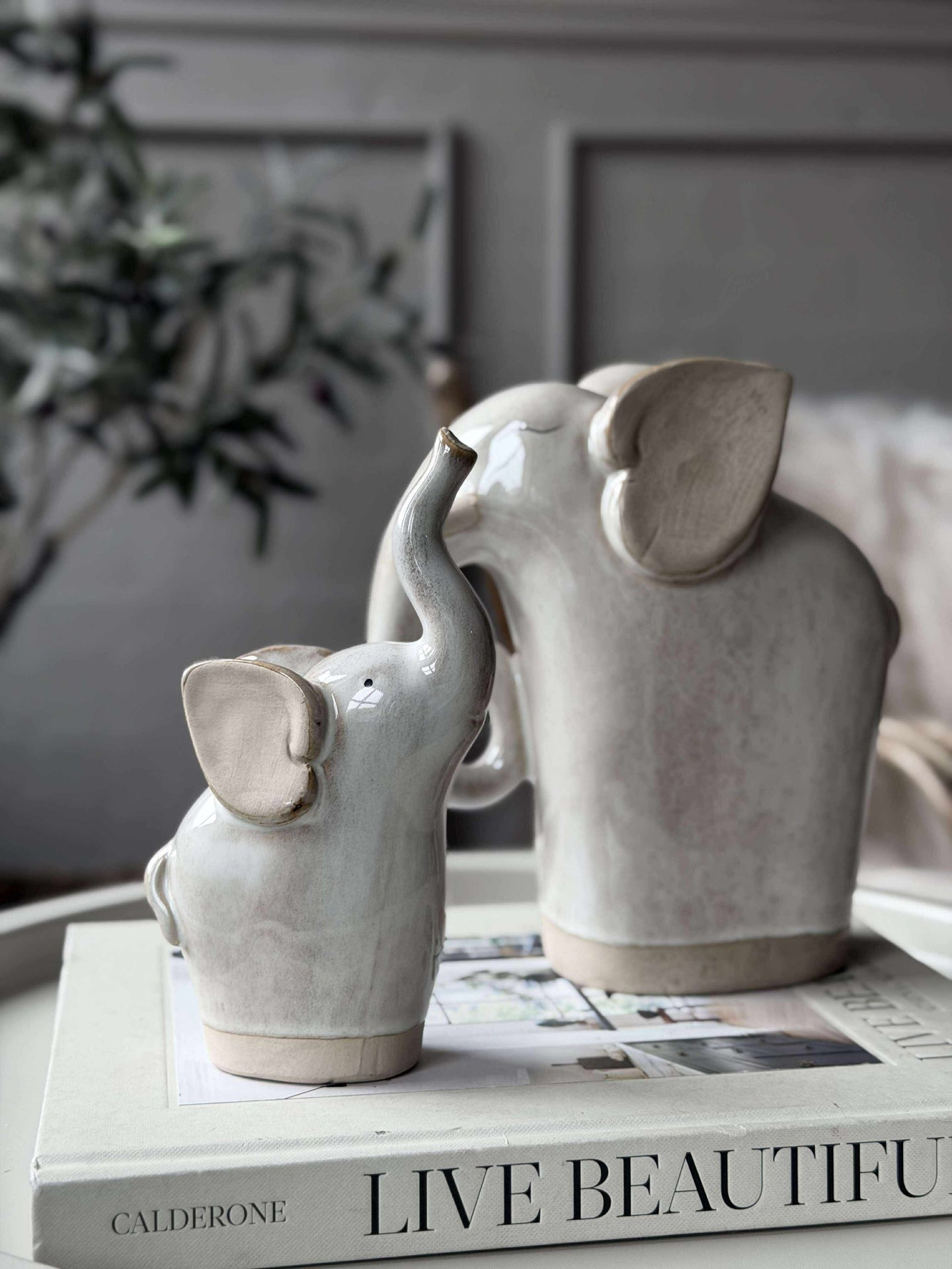 Elefant - Beige eller grå
