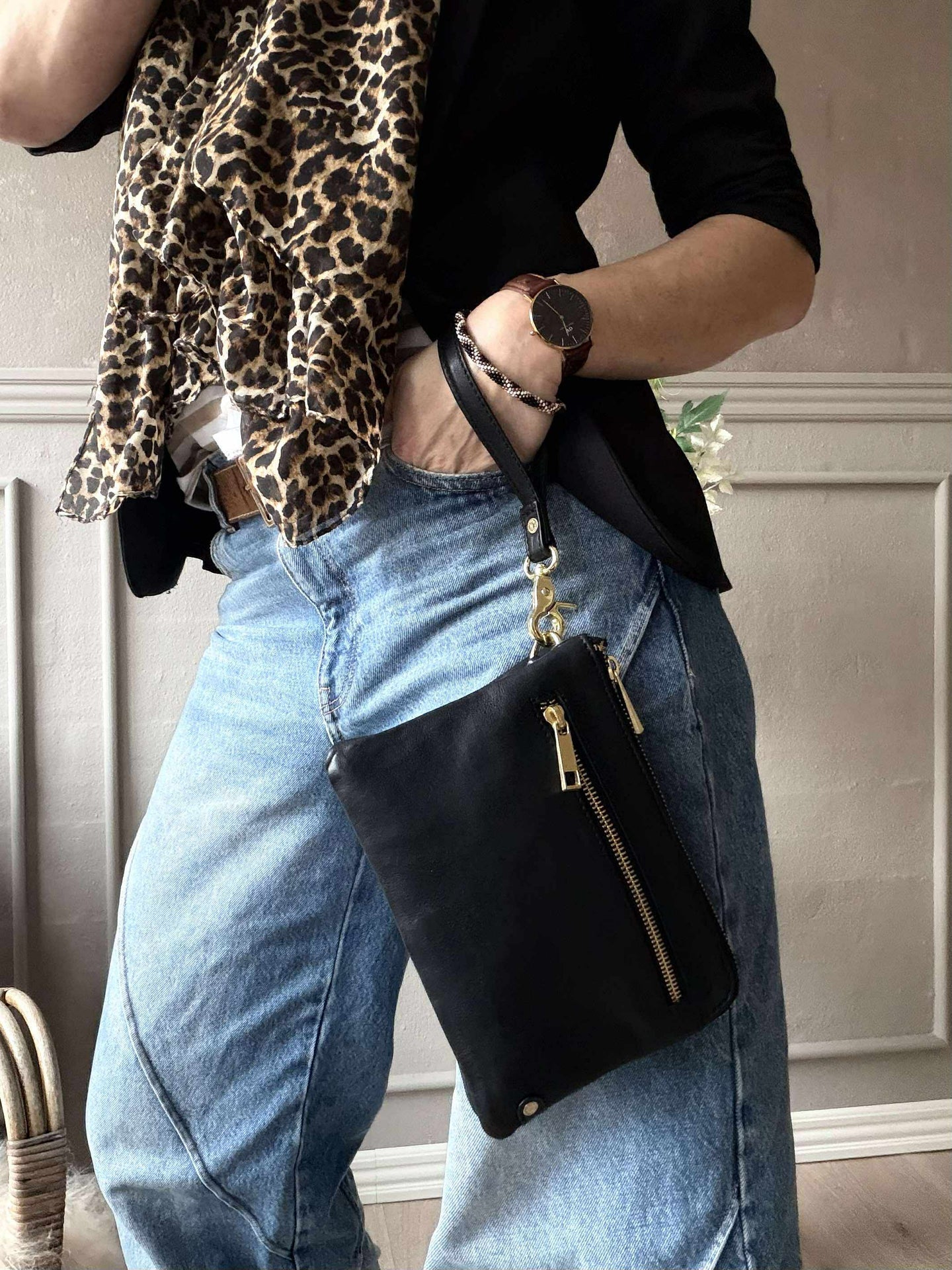 Veske Selma - Svart / Gull