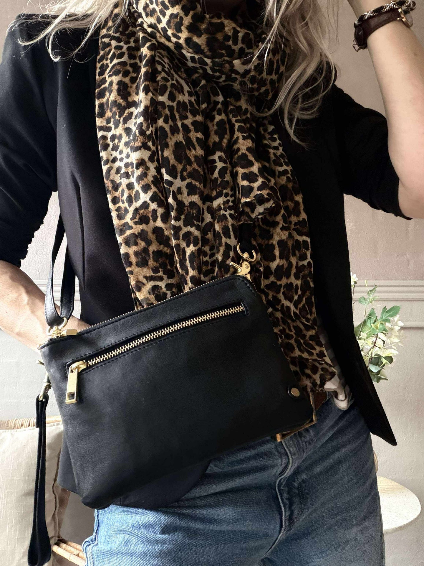 Veske Selma - Svart / Gull