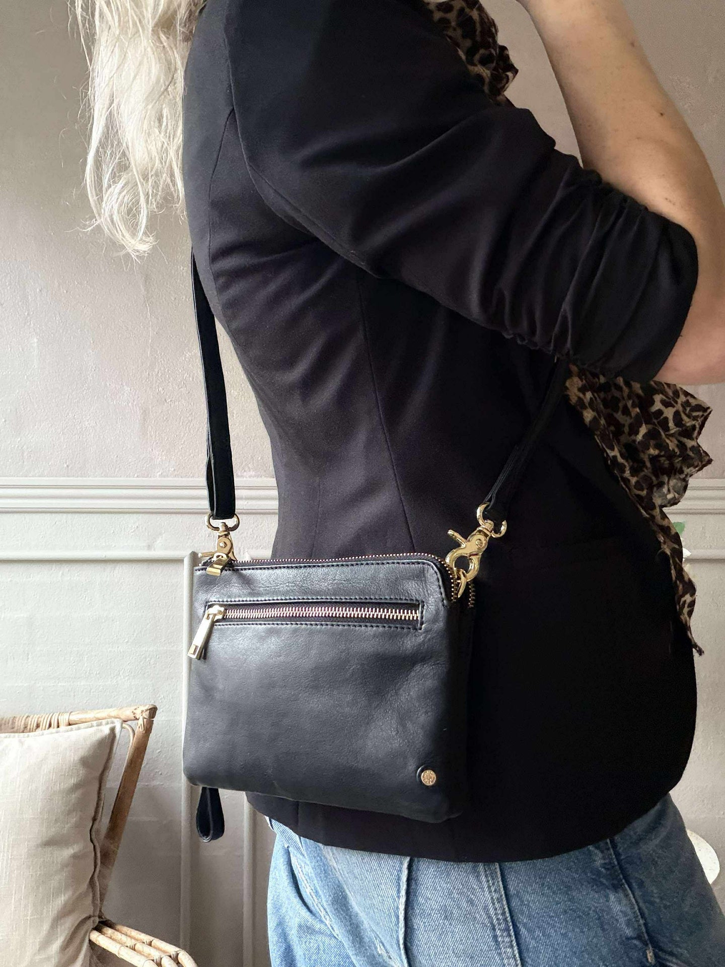 Veske Selma - Svart / Gull