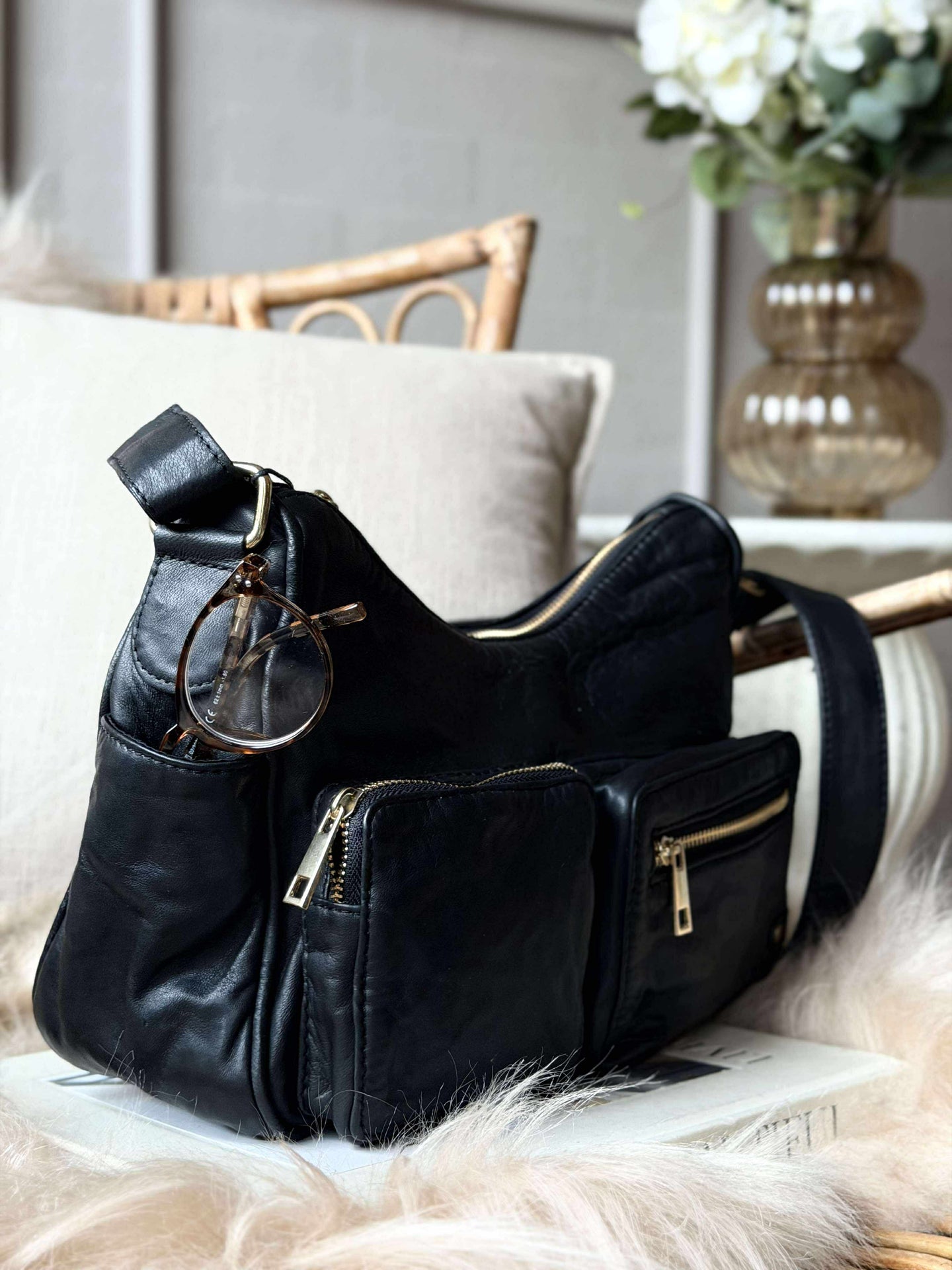 Skulderveske Sienna - Black gold