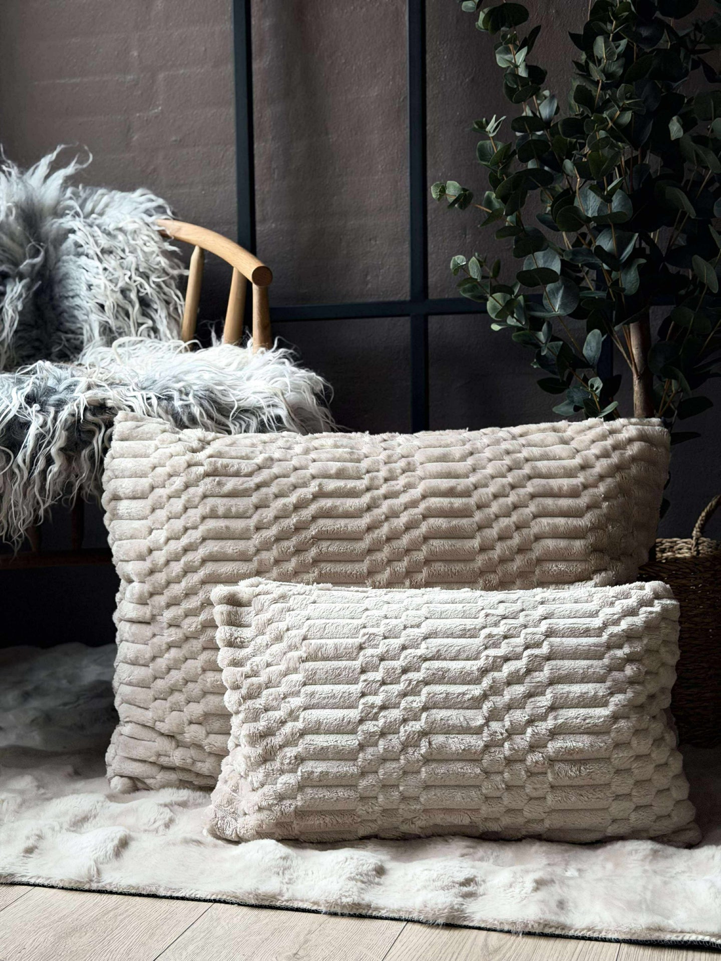 Pute med fyll - Sand