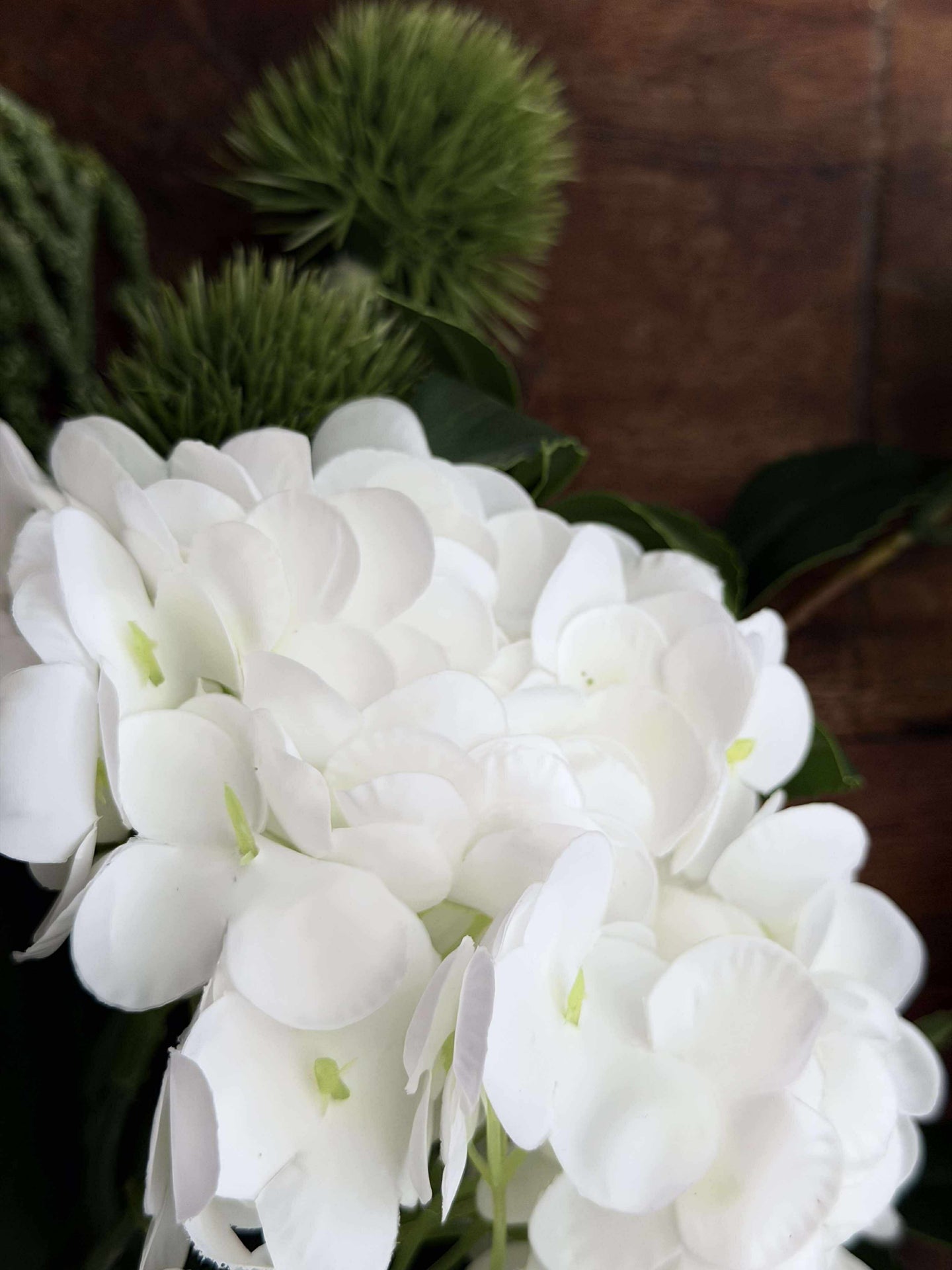 Bukett - Liten hvit hortensia / Lime