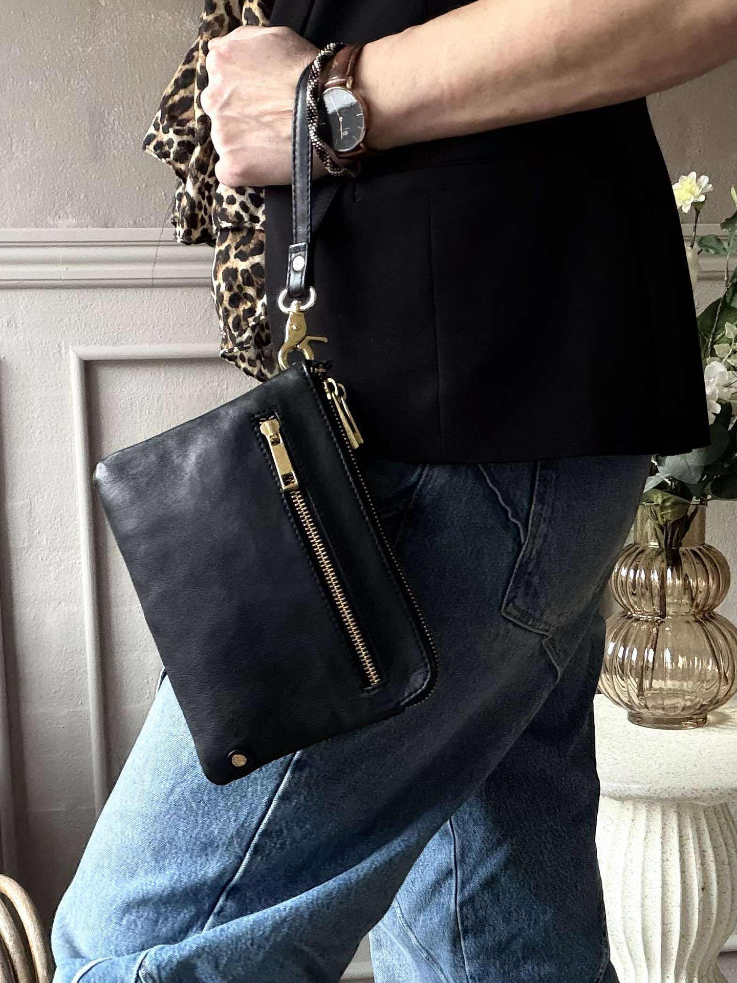 Veske Selma - Svart / Gull