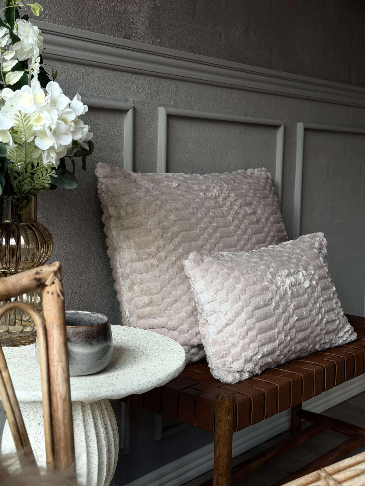 Pute med fyll - Sand