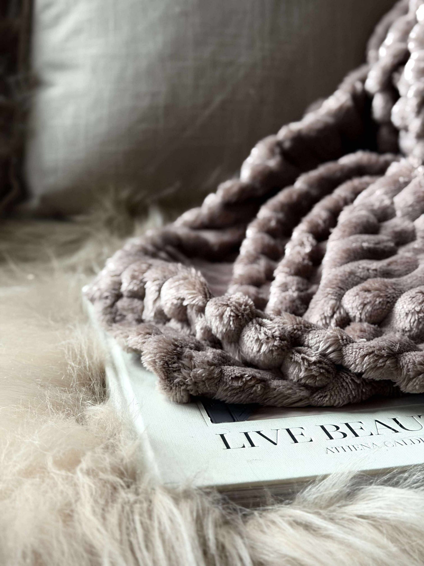 Plaid SUPER SOFT - Taupe