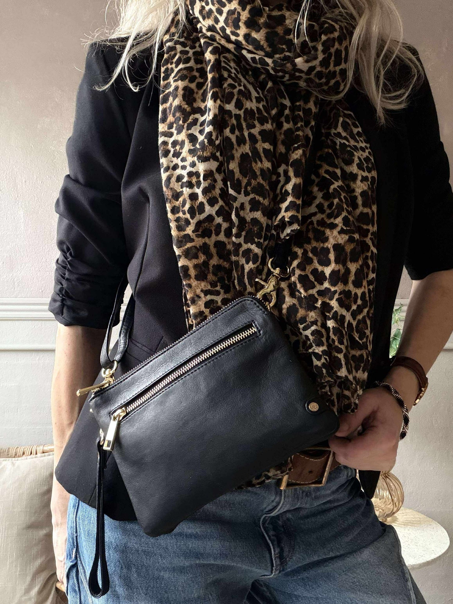 Veske Selma - Svart / Gull