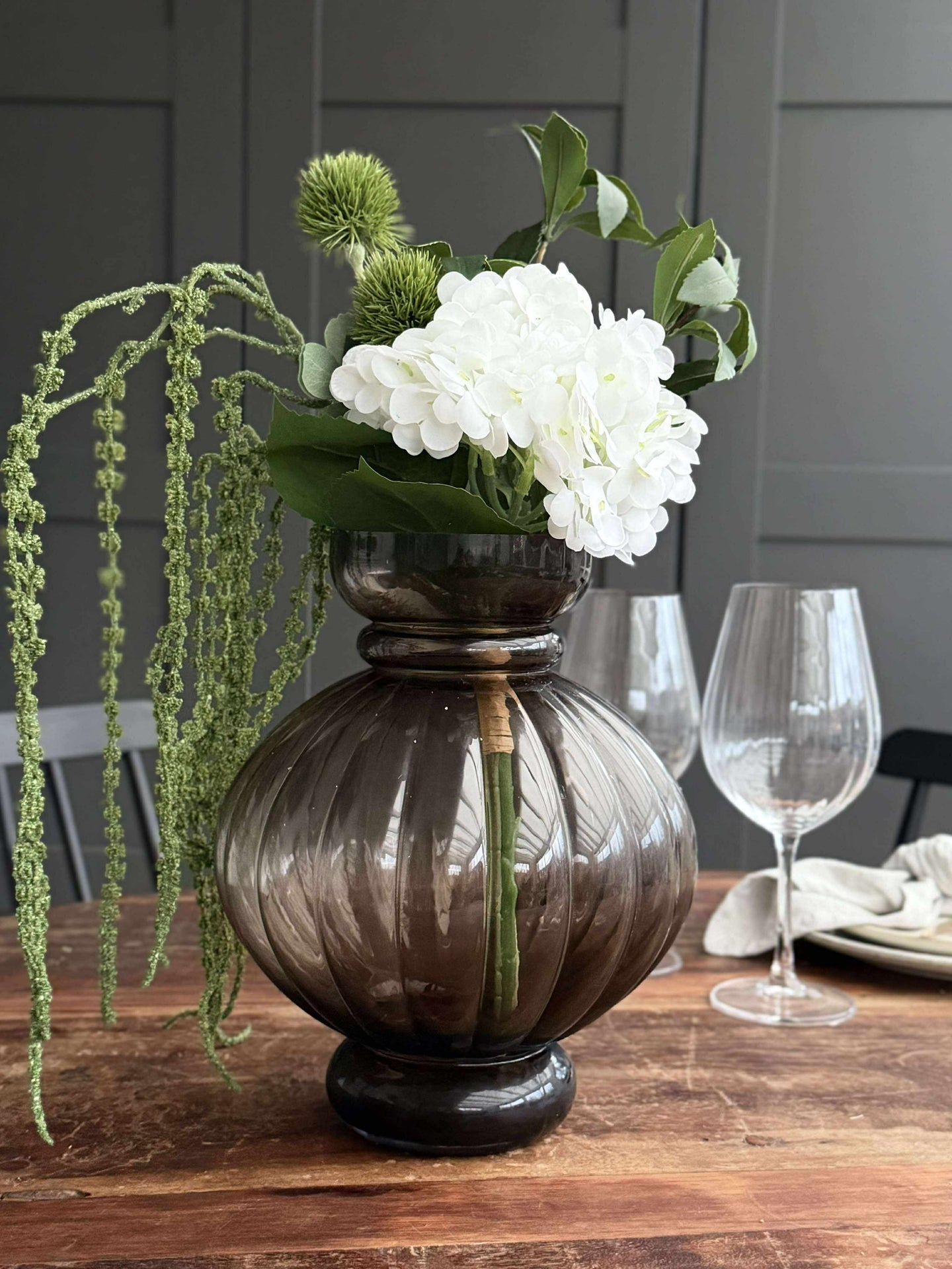 Bukett - Liten hvit hortensia / Lime