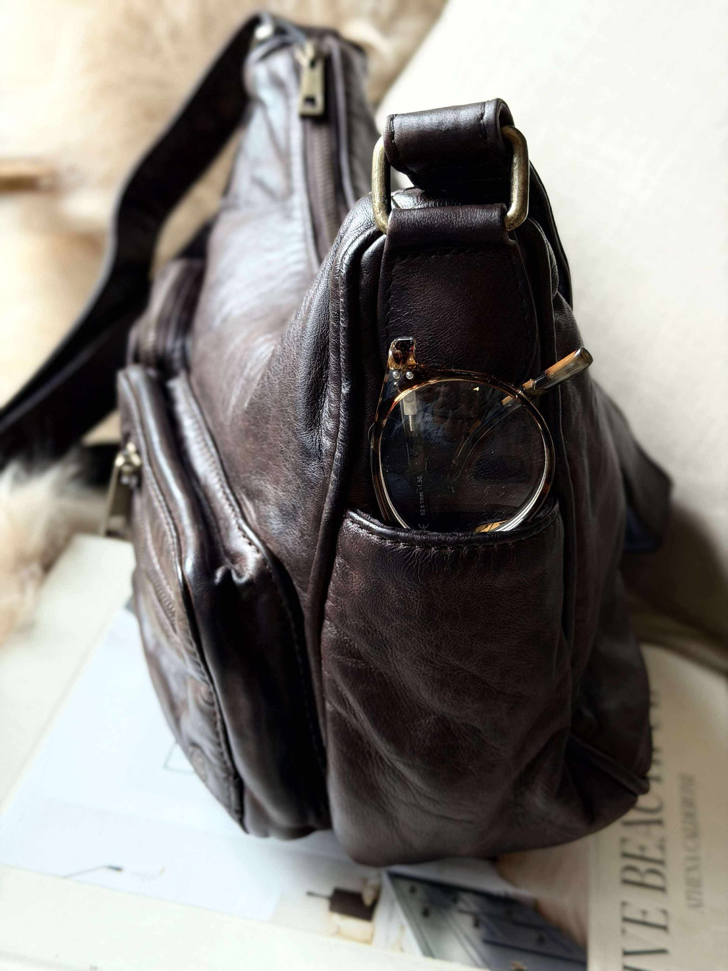 Skulderveske Sienna - Vinterbrun