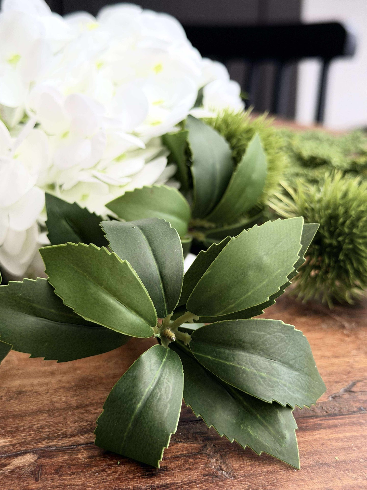 Bukett - Liten hvit hortensia / Lime