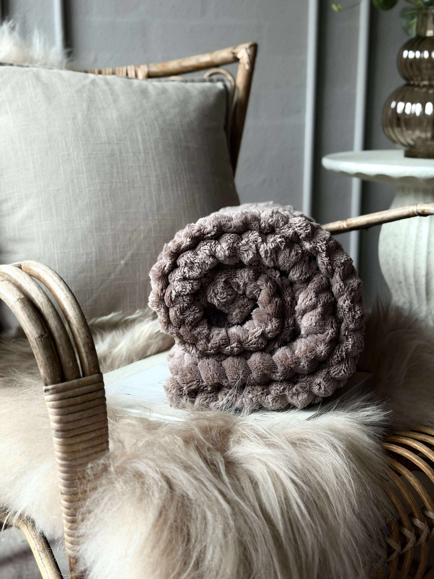 Plaid SUPER SOFT - Taupe