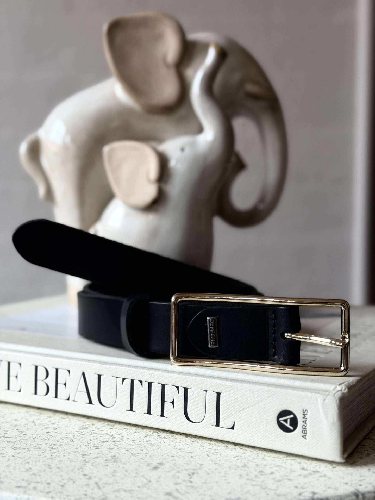 Jeansbelte - Black / gold