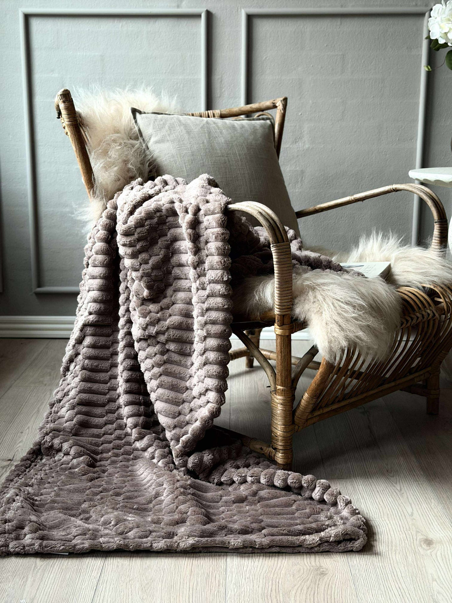 Plaid SUPER SOFT - Taupe