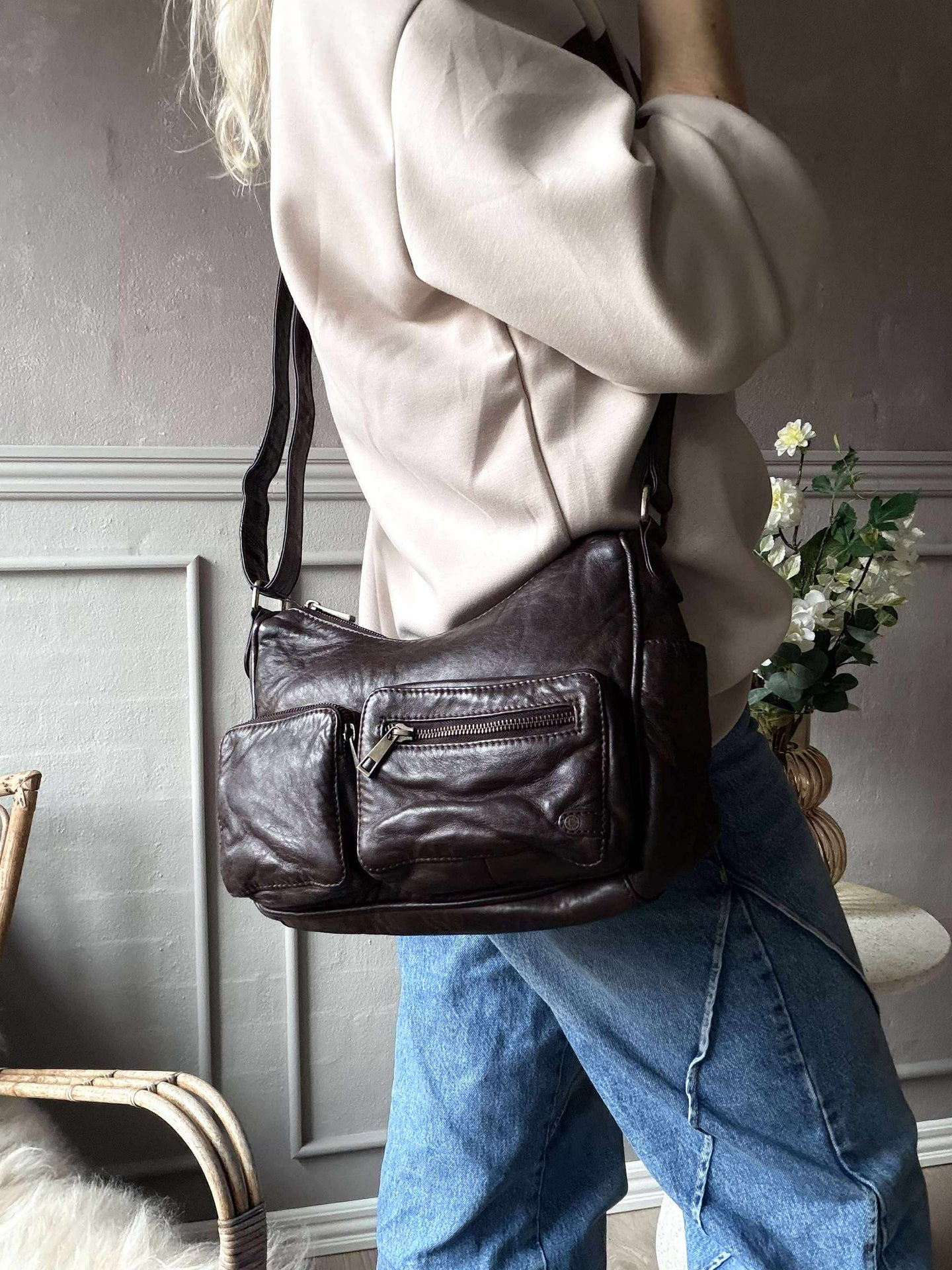 Skulderveske Sienna - Winter brown