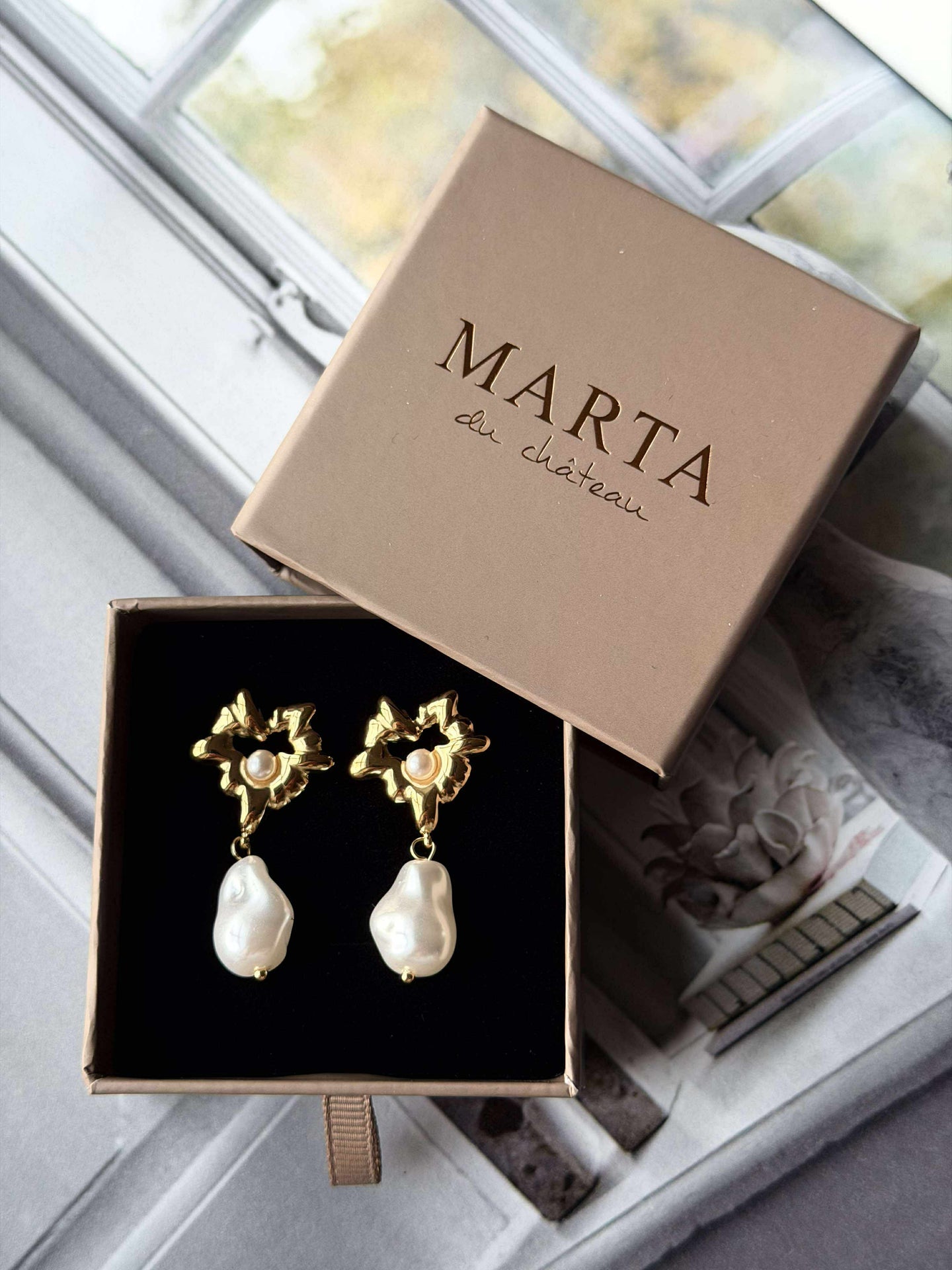 Øredobber Misty 18K forgylt