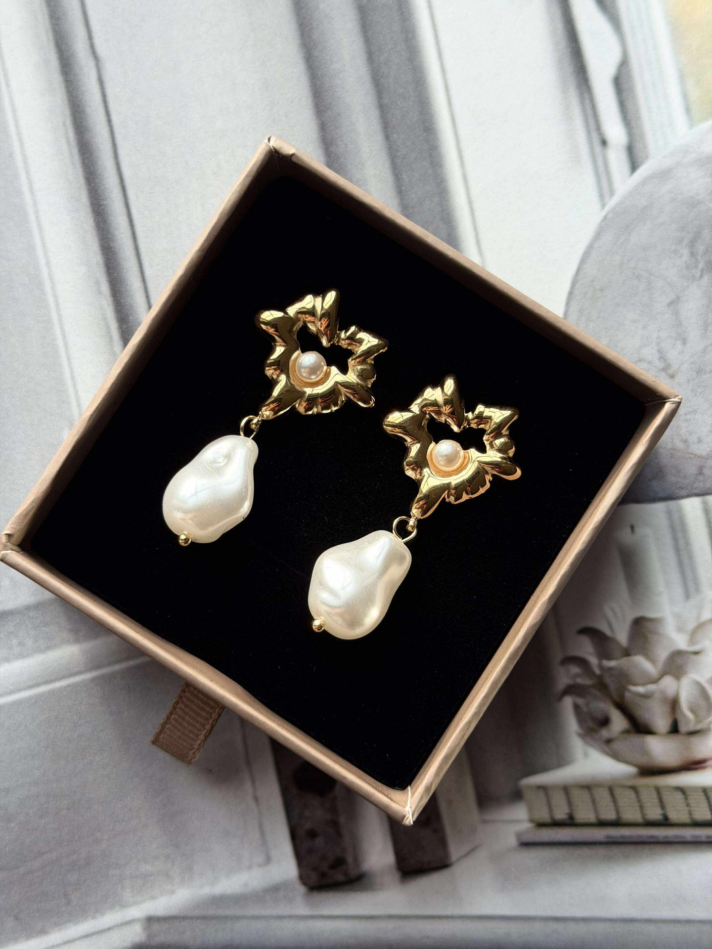 Øredobber Misty 18K forgylt