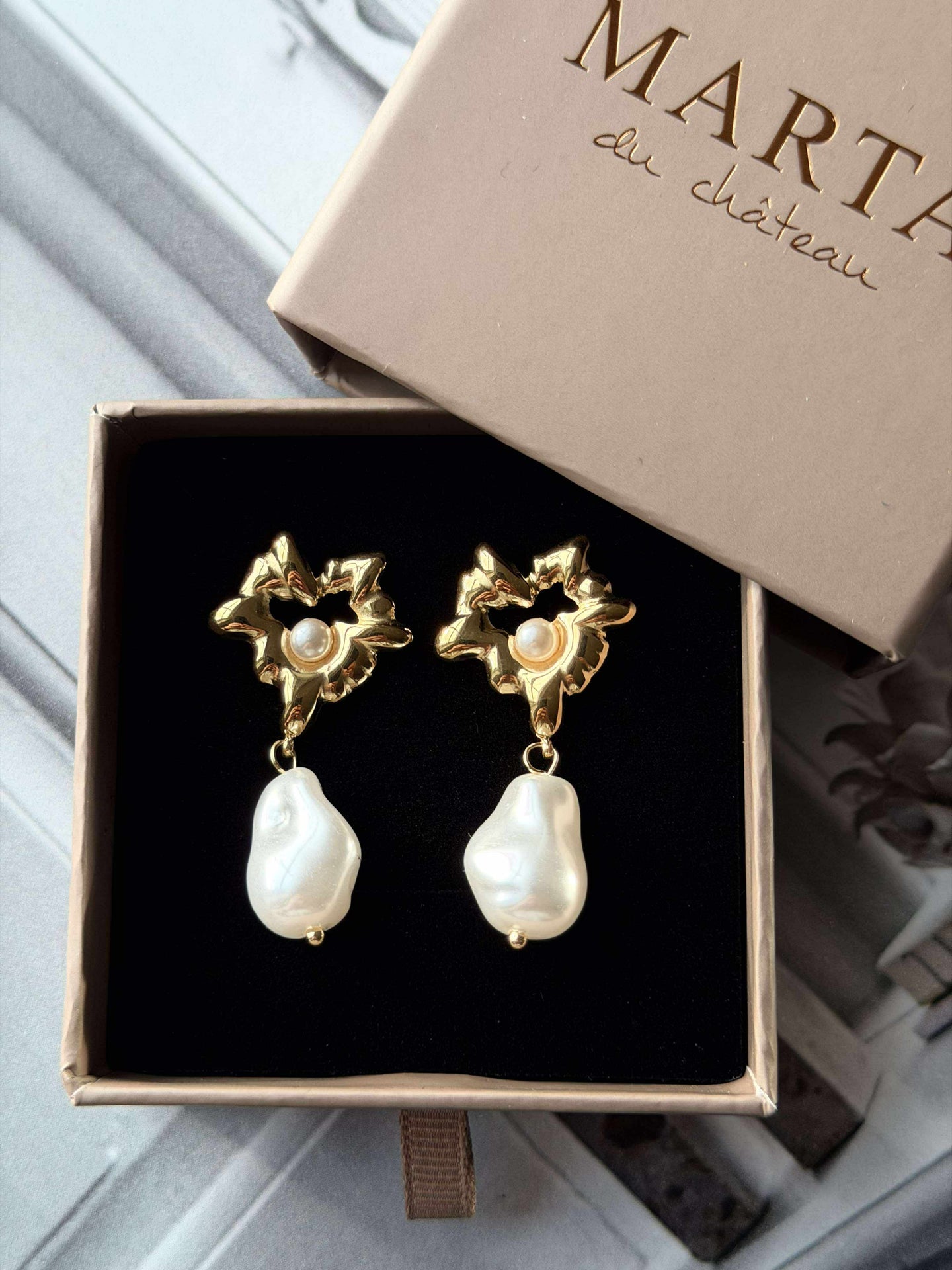 Øredobber Misty 18K forgylt