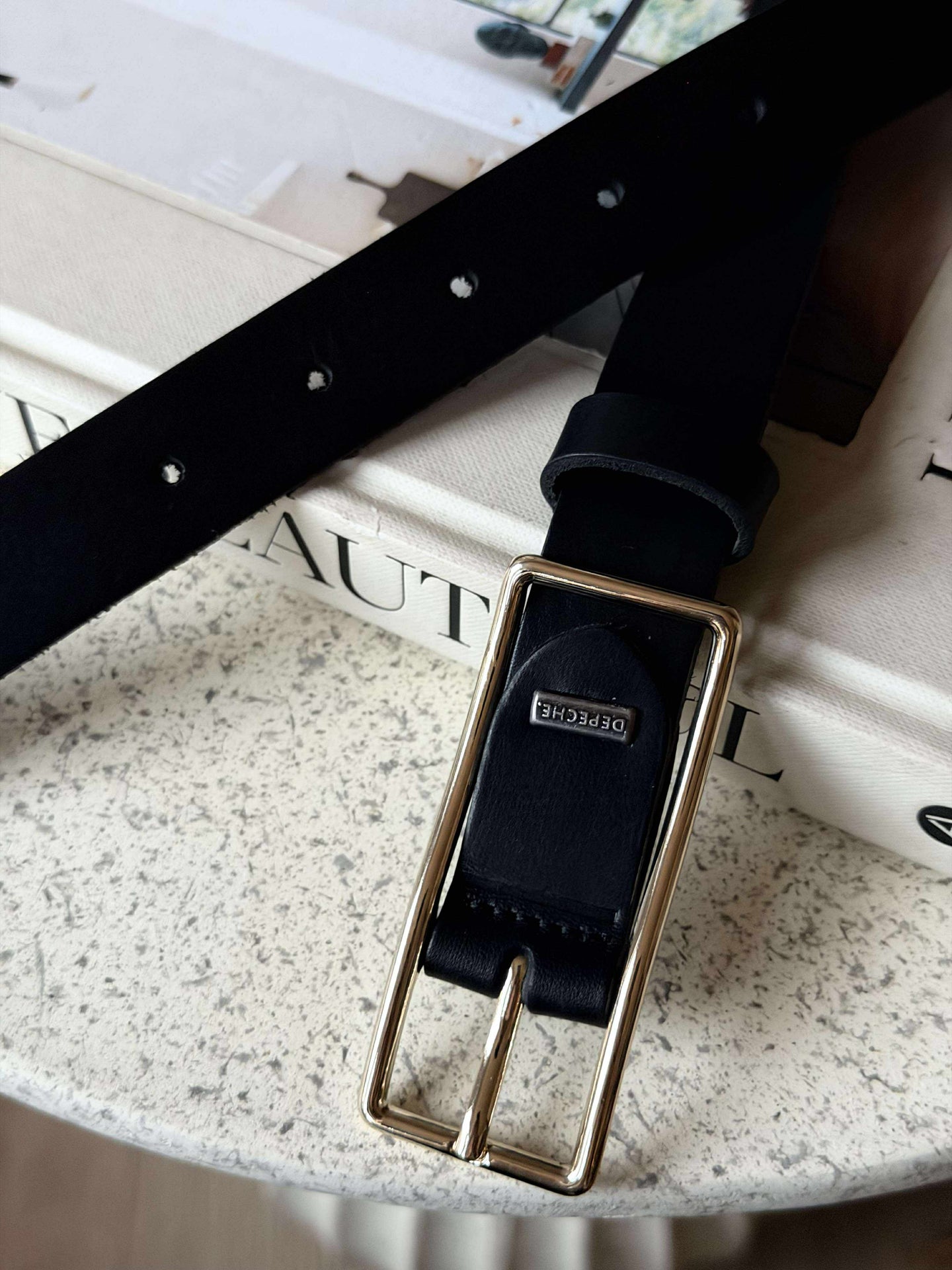 Jeansbelte - Black / gold