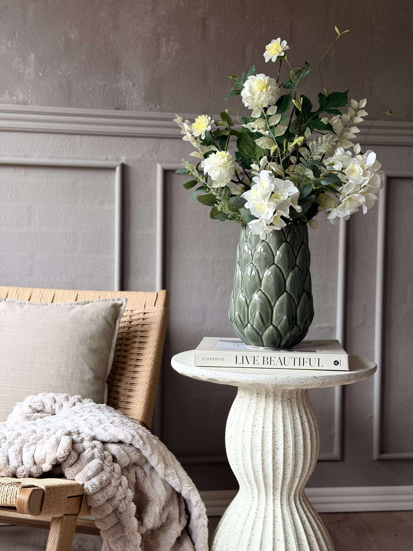 Vase stentøy - Grønn