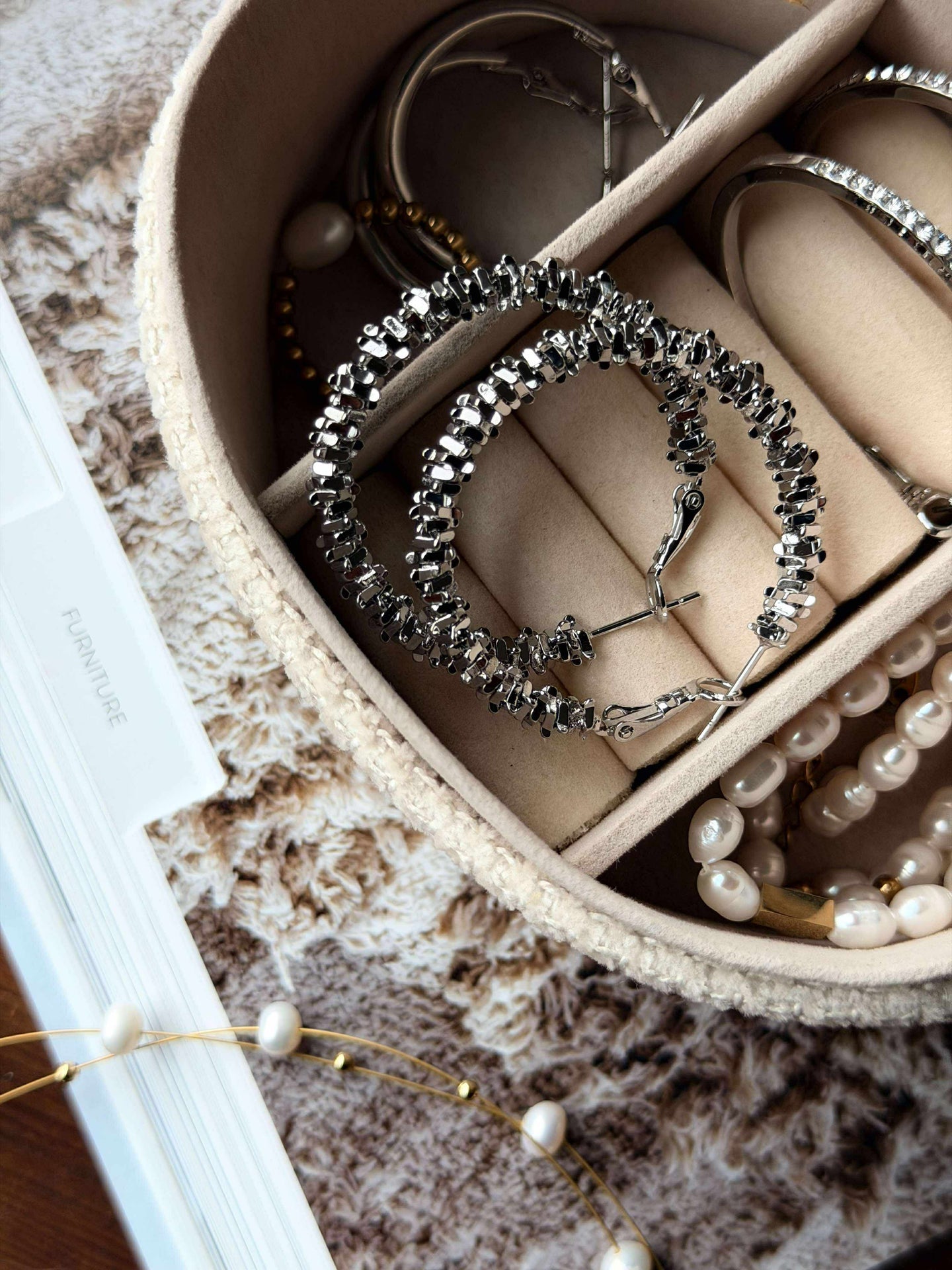 Øredobber INA Små - sølvbelagt