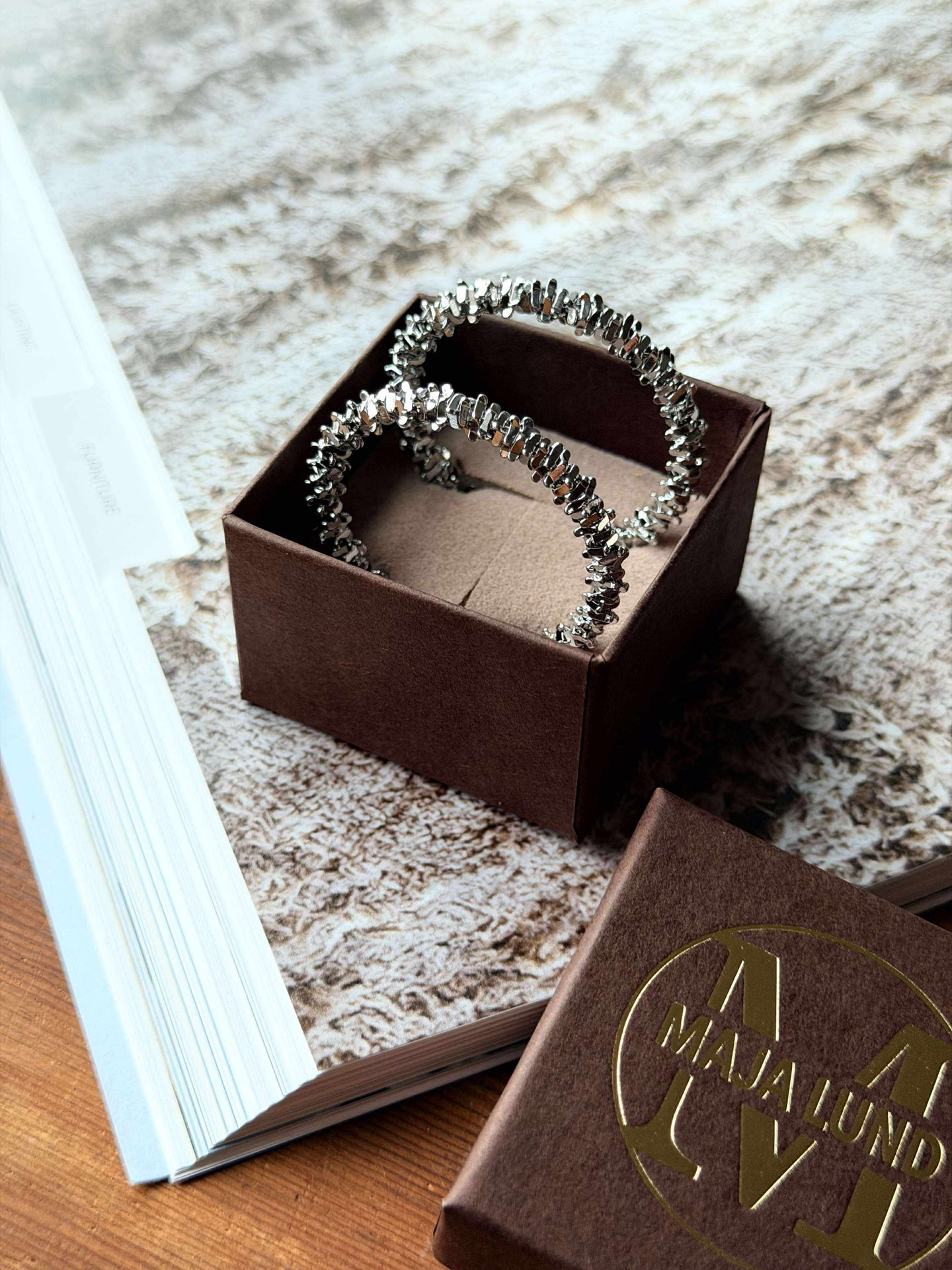 Øredobber INA Små - sølvbelagt