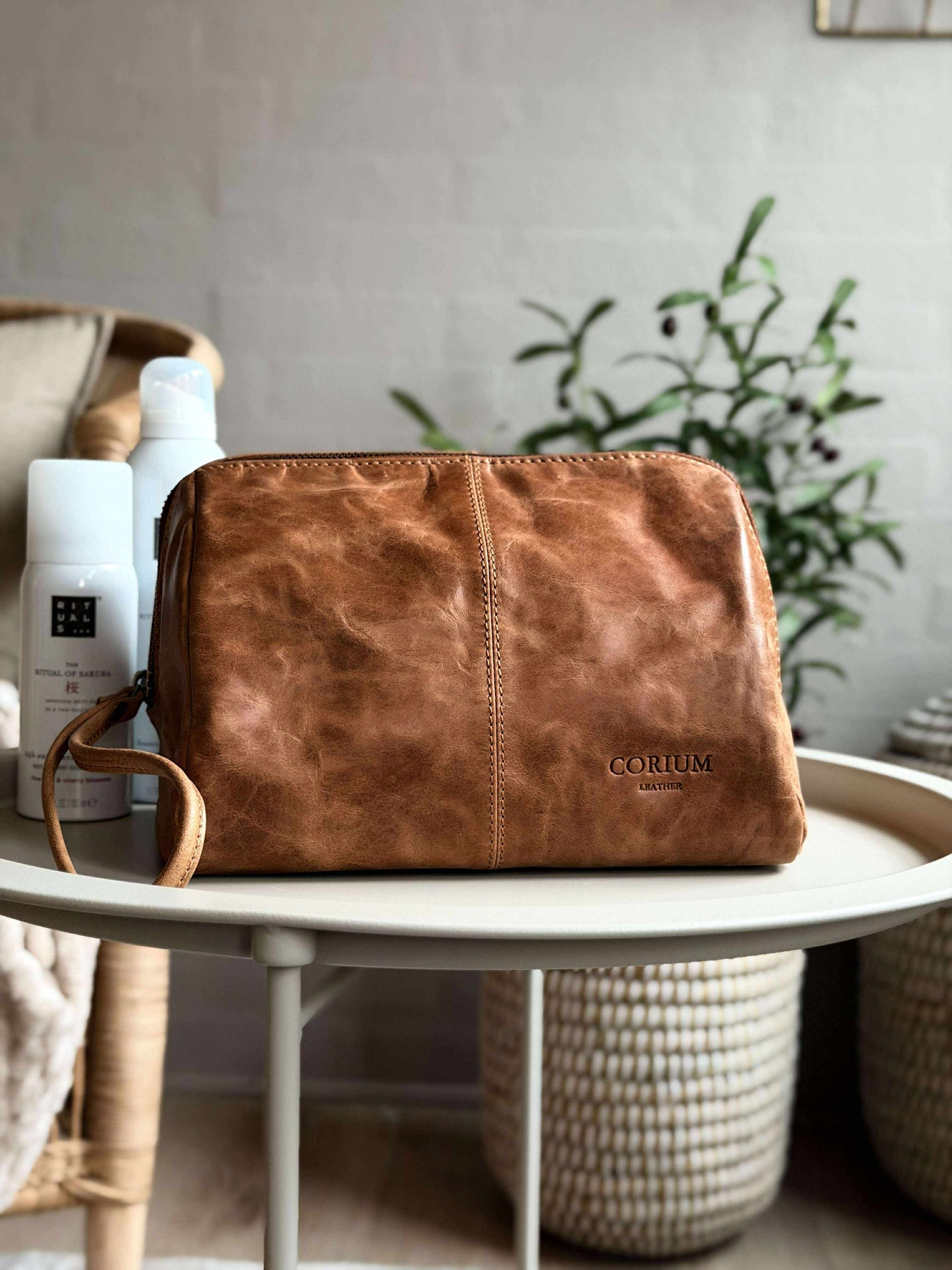Toalettmappe Nora - New Cognac