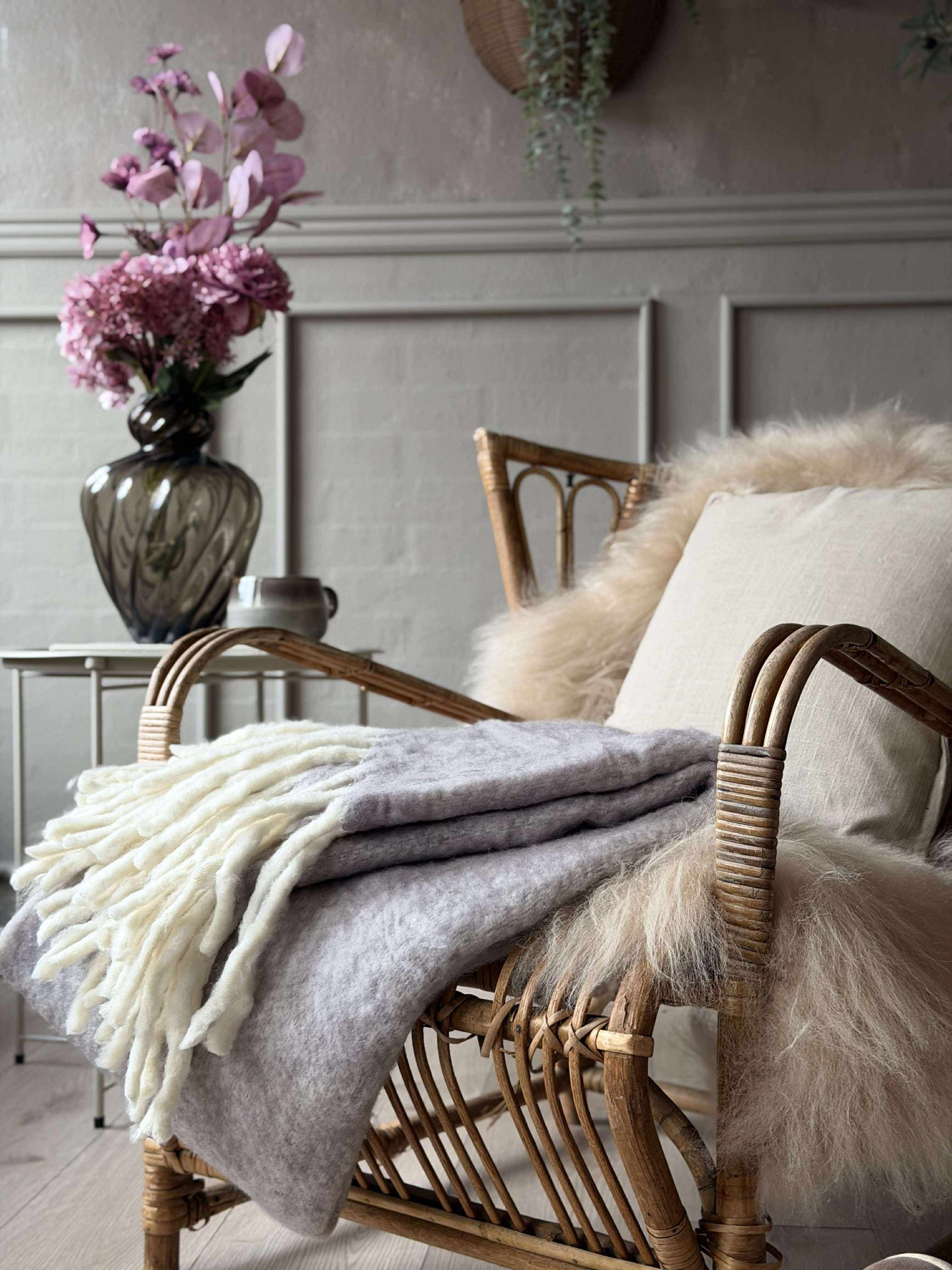 Deilig varmt pledd – Lavendel