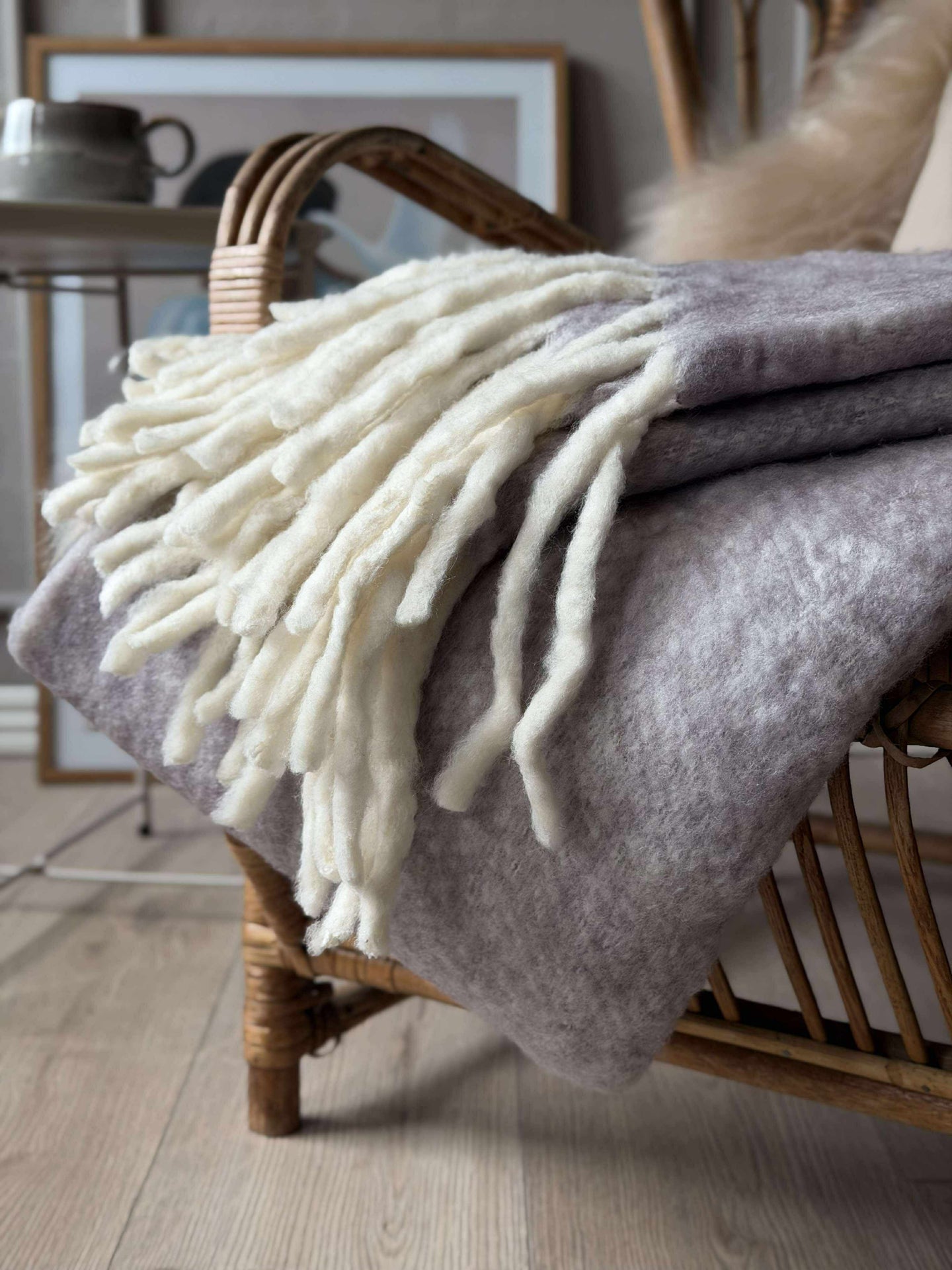 Deilig varmt pledd – Lavendel