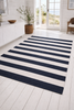 Gulvteppe BRED STRIB - 140x200cm koks / natur