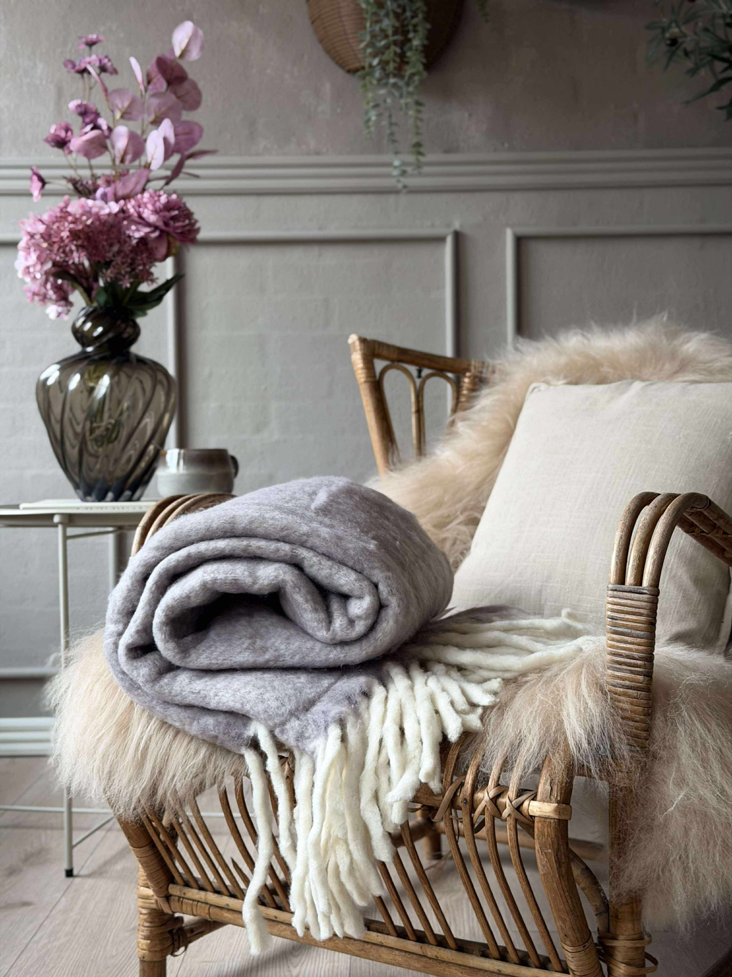 Deilig varmt pledd – Lavendel