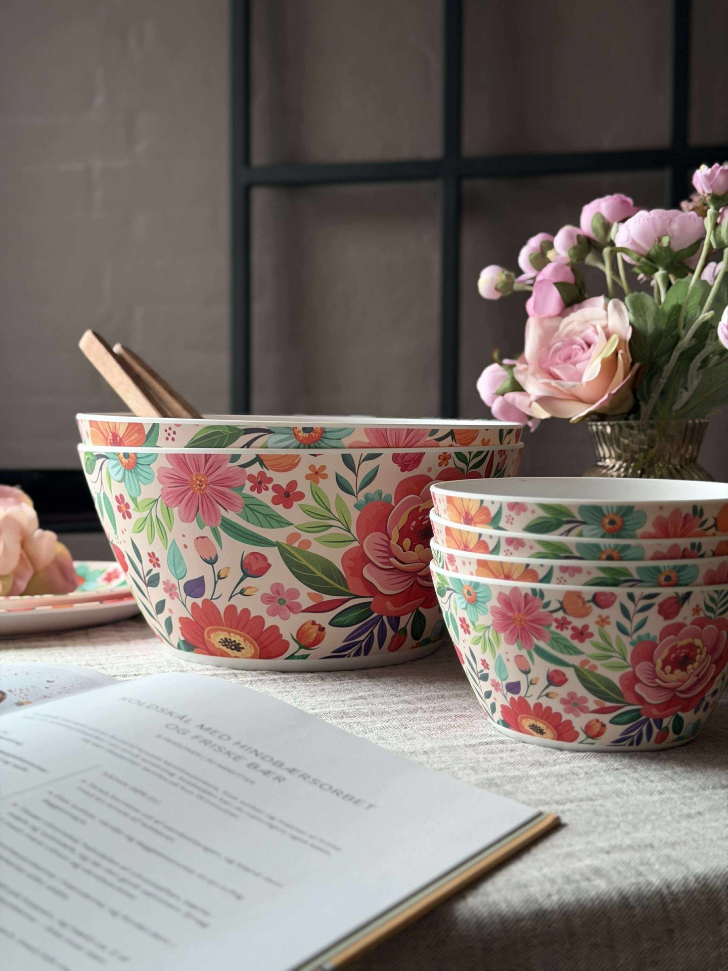 Blomsterskål i melamin