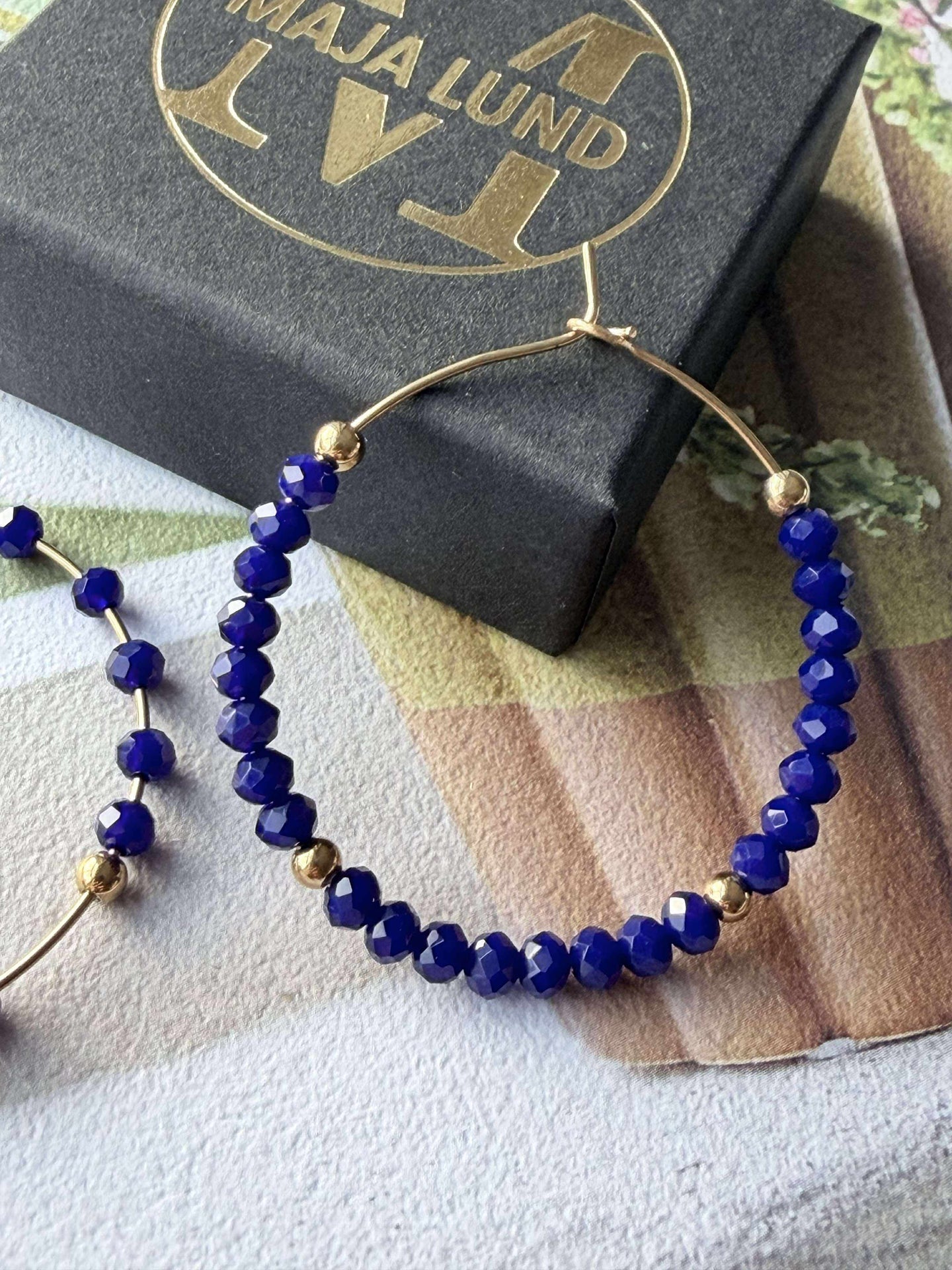 Øreringer Merle – Royal Blue