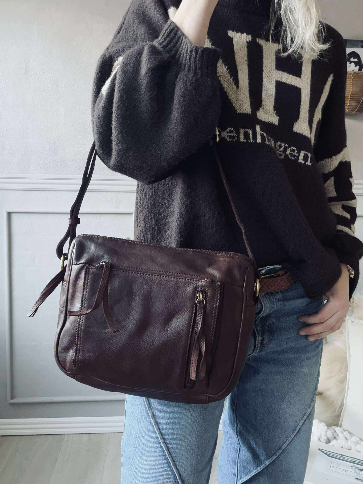 Crossbody Raw Boheme Big – Brown