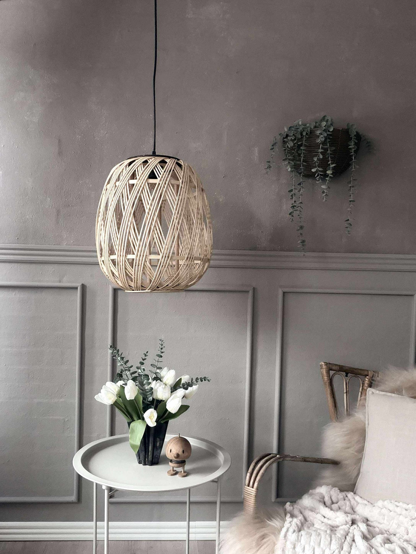Lampe Rattan - Dia 35 cm