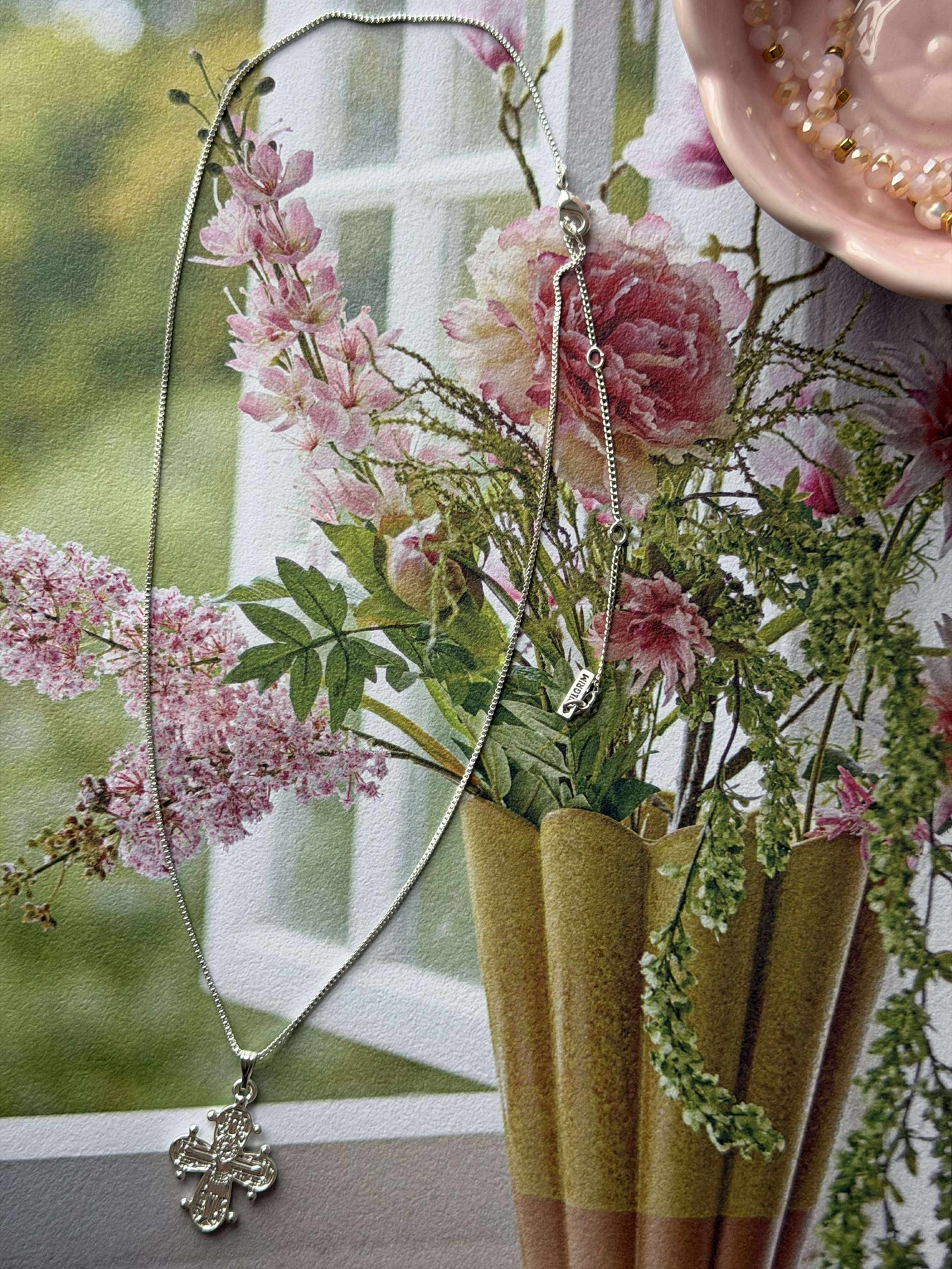 DAGMAR halskjede sølvbelagt