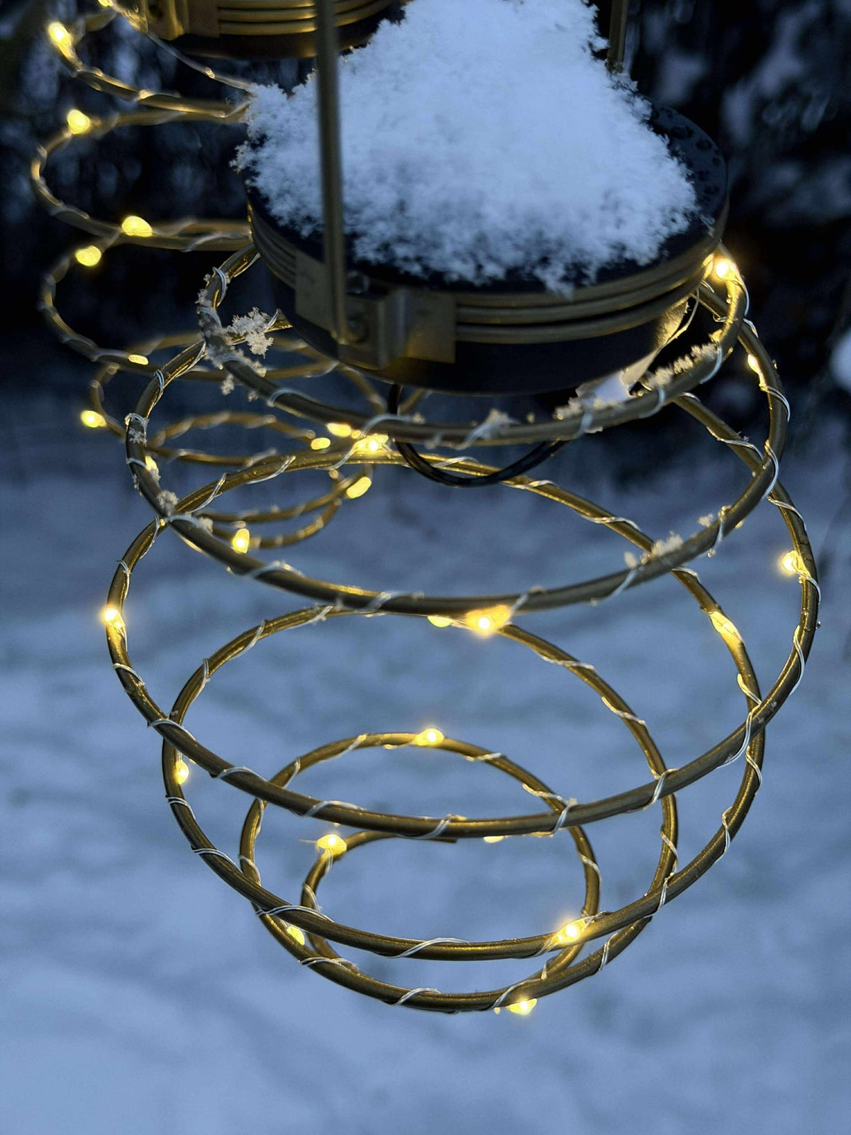 Spiral GOLDEN m. Solceller - 2 stk.